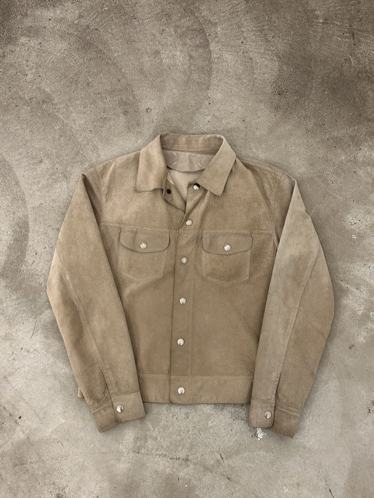 Maison Margiela Margiela Leather / Suede Trucker Jacket [ Preloved ~1999 ] Size US M / EU 48-50 / 2 - 1 Thumbnail