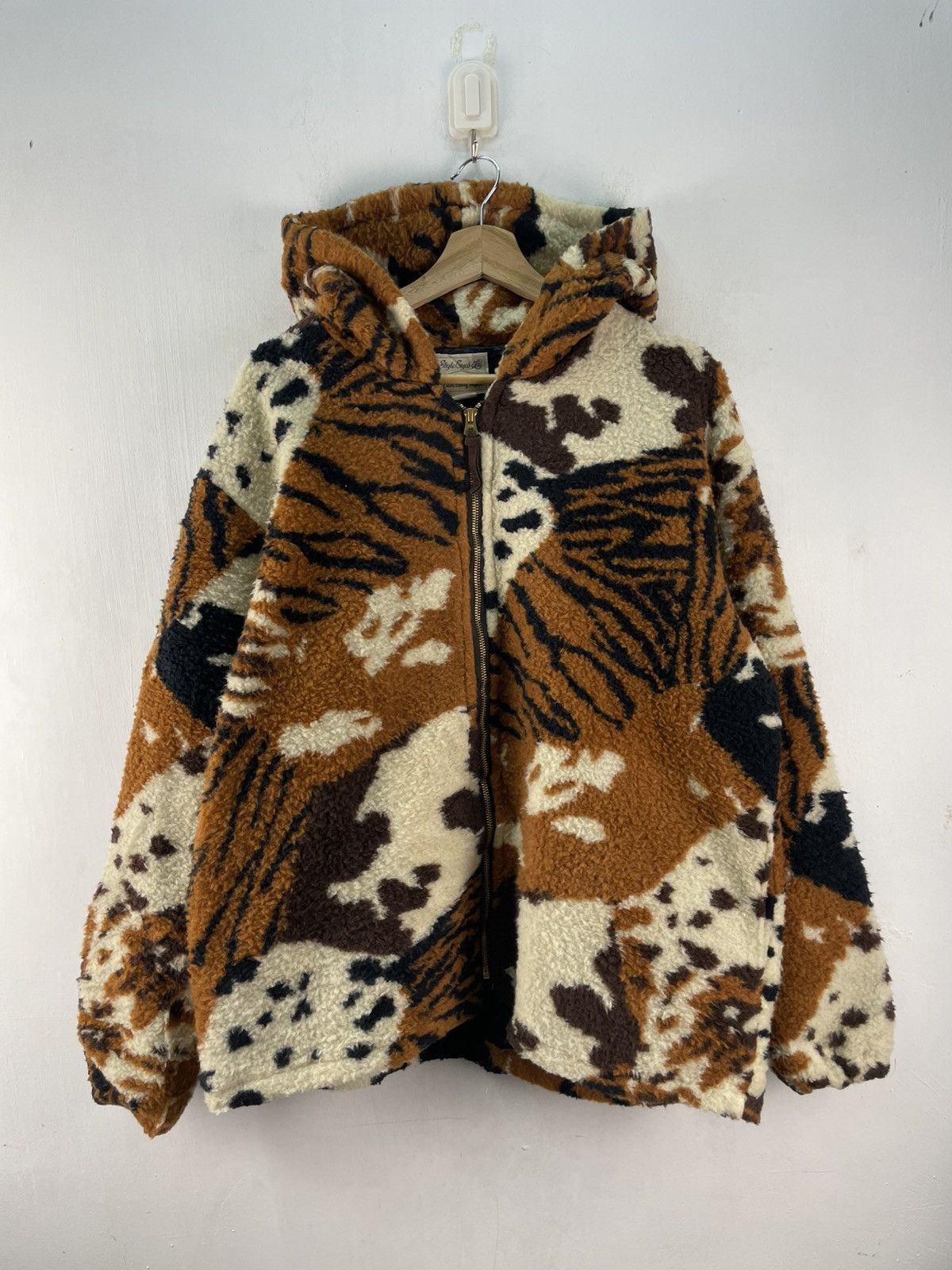 Japanese Brand Style Eyes Japan Patchwork Multicolor Pullover Fleece Jacket Size US L / EU 52-54 / 3 - 1 Thumbnail