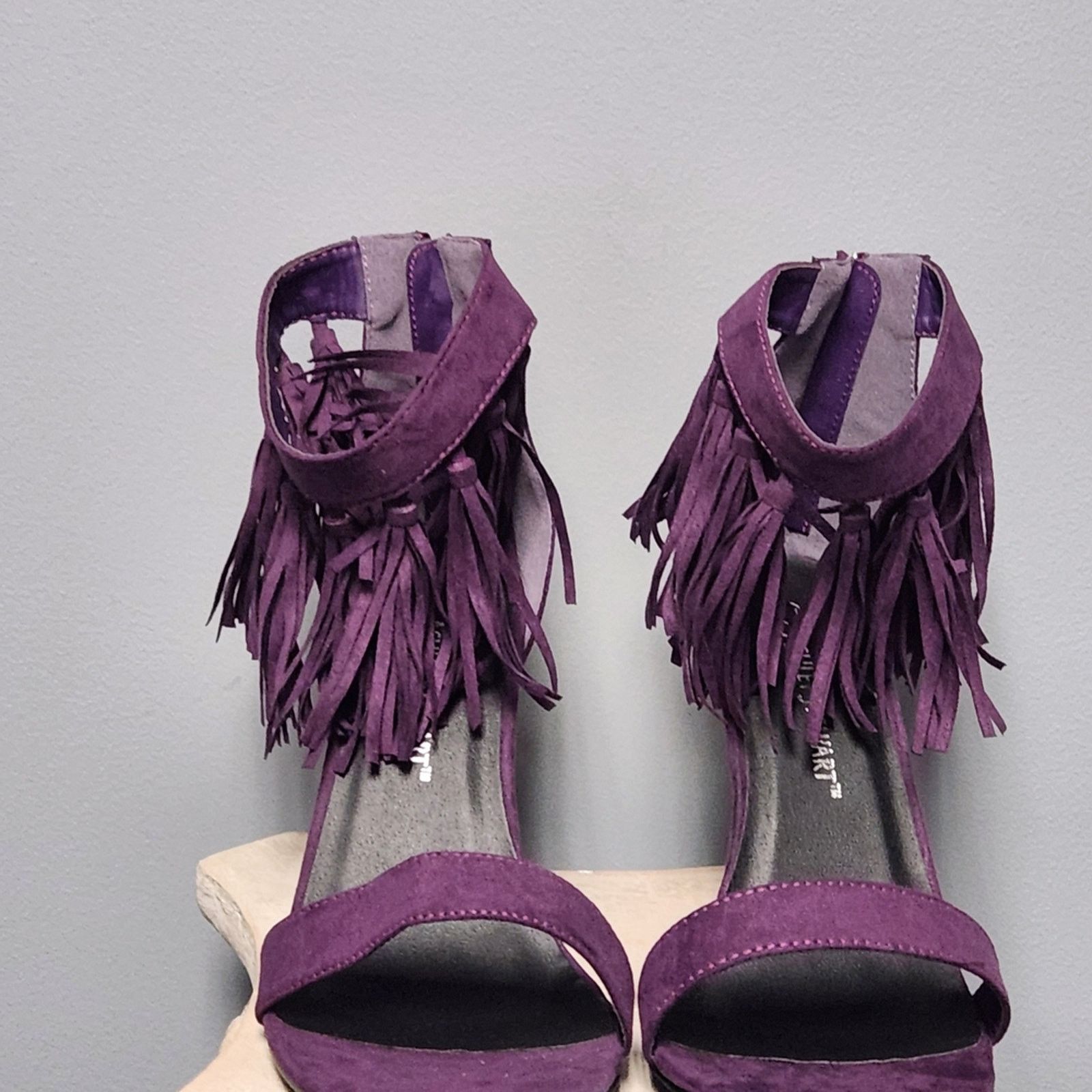 Other Ashley Stewart Purple Tassel Heels Size US 11 / IT 41 - 7 Thumbnail
