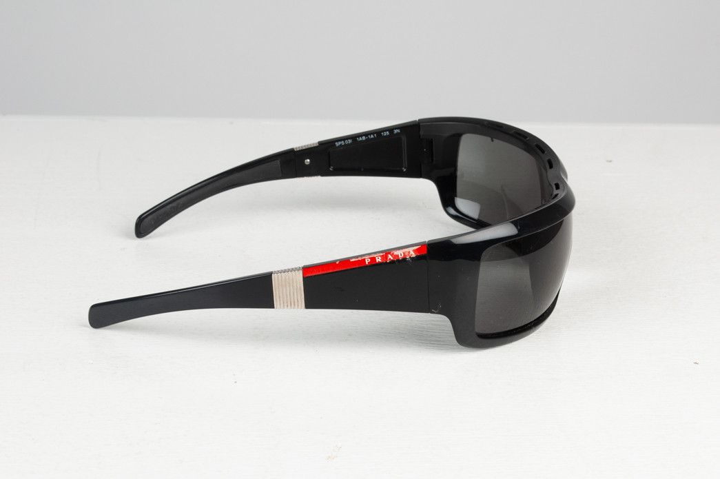 image of Prada Men Sportive Sunglasses Size One Size, S654 in Black