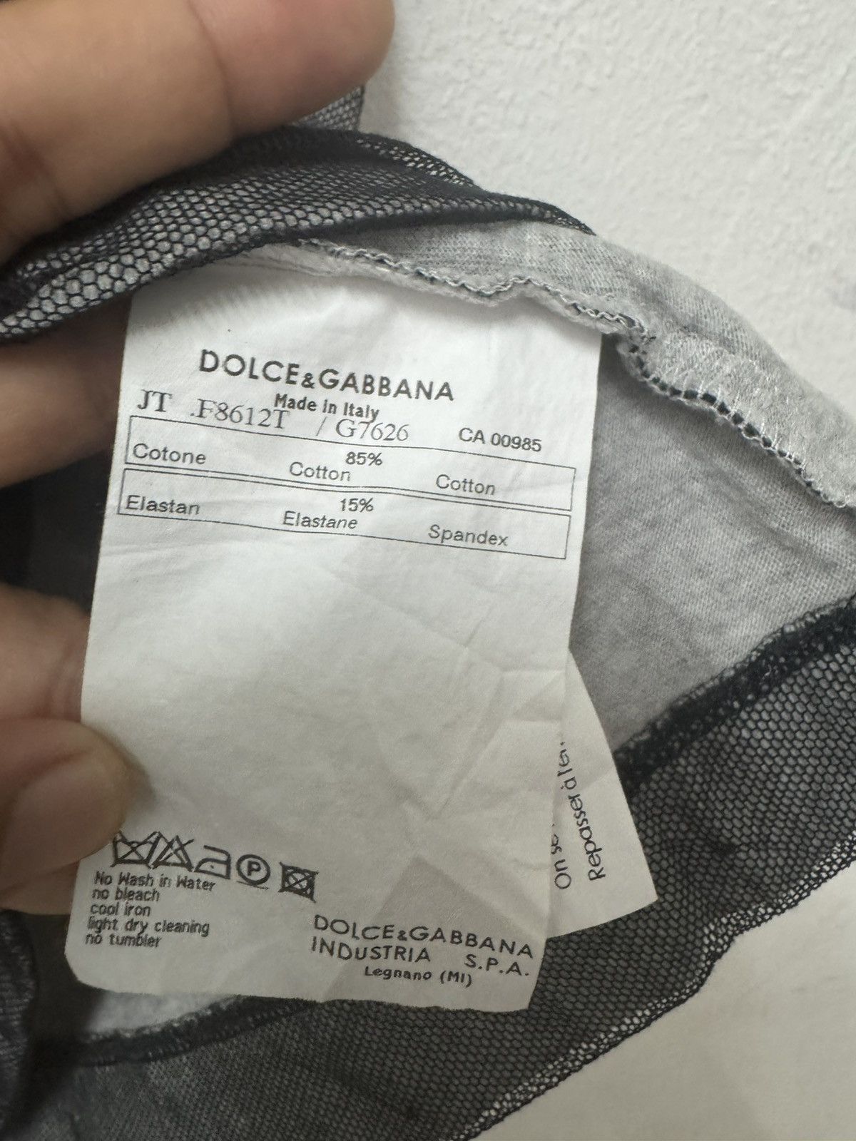 Dolce & Gabbana Dolce & Gabbana “I am Fashion Victim” Nett T Shirt Size US S / EU 44-46 / 1 - 7 Thumbnail