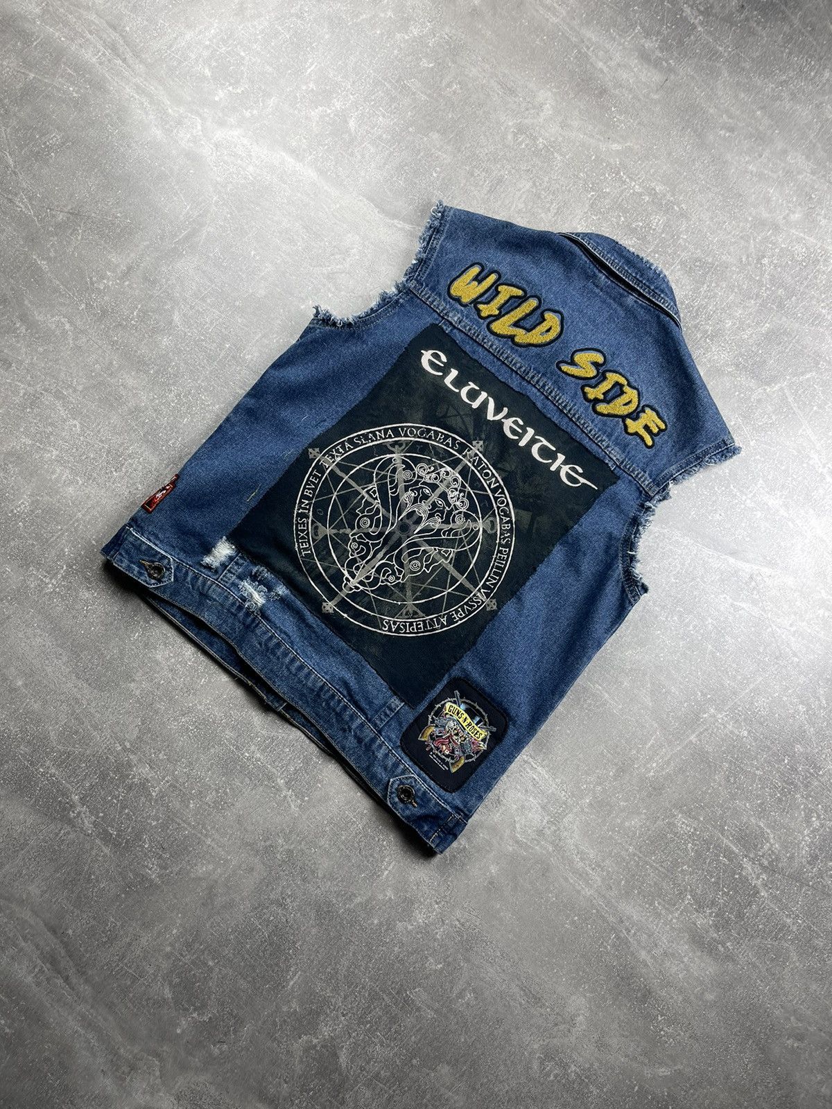 Other Biker Custom Rock Patched Denim Vest Italy Vintage Patches Size US M / EU 48-50 / 2 - 1 Thumbnail