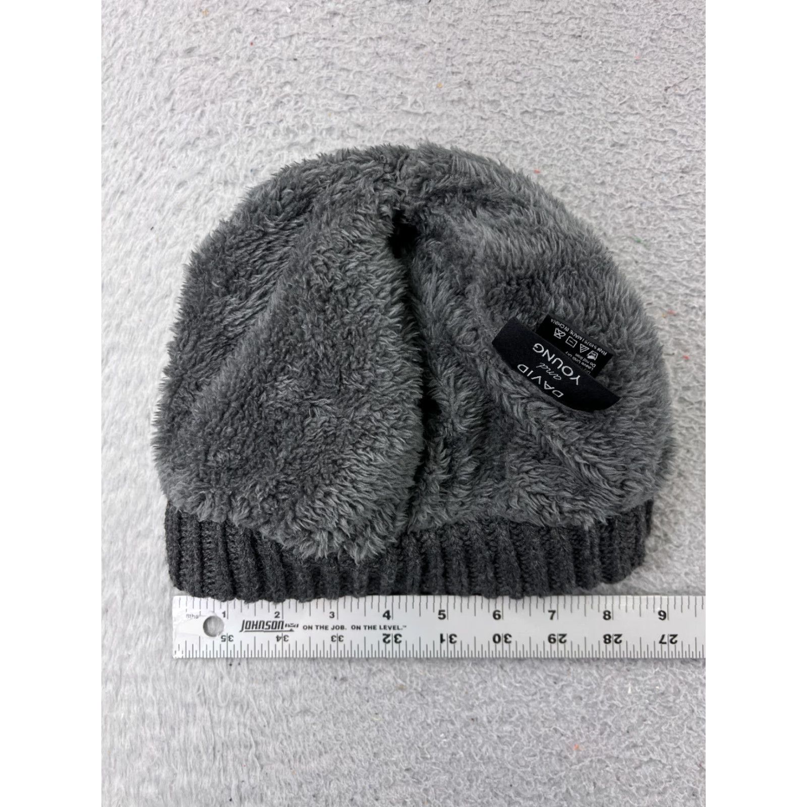Vintage David and Young Beanie One Size Womens Gray Acrylic Polyester Lined Hat/Cap Size ONE SIZE - 5 Thumbnail