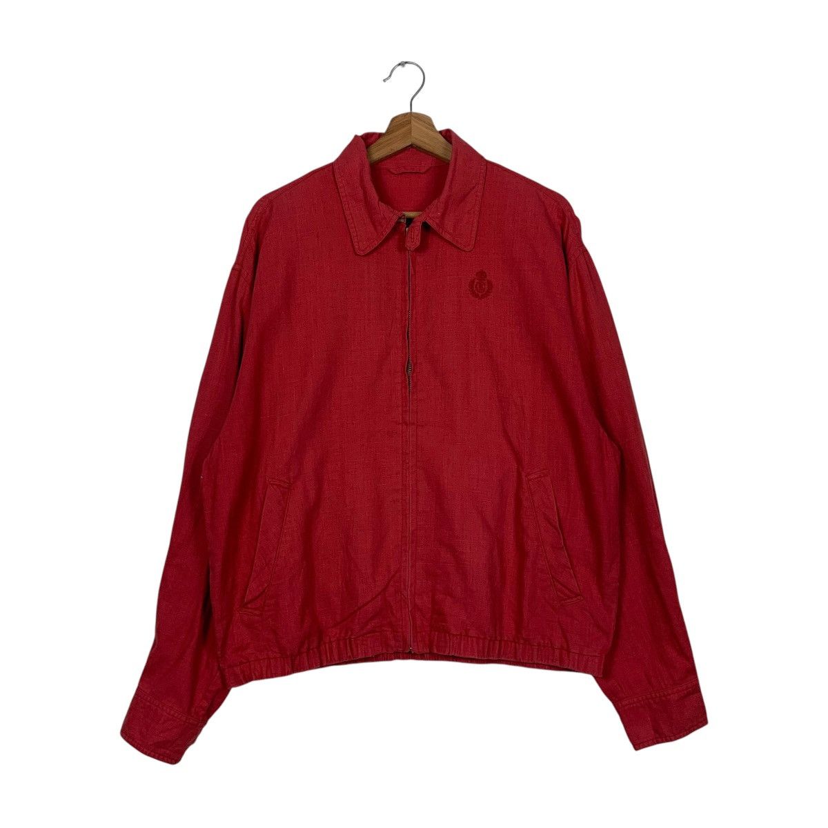 Chaps Ralph Lauren Vintage Chaps Ralph Lauren Red Bomber Jacket Size US M / EU 48-50 / 2 - 1 Thumbnail