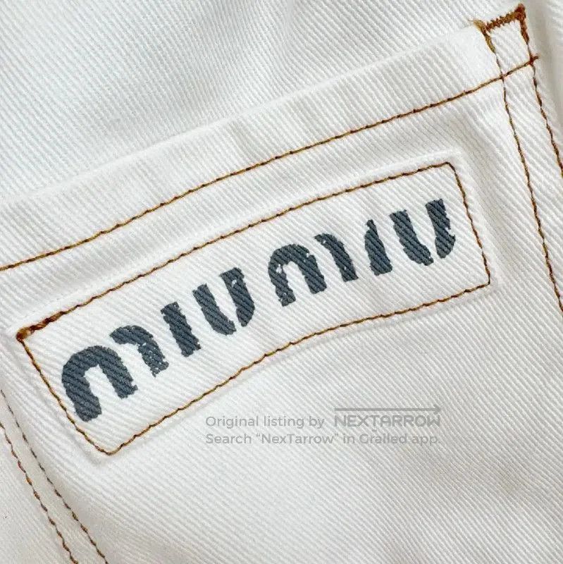 Miu Miu Miu Miu White Cotton Women's Shorts . Size 23" - 5 Thumbnail