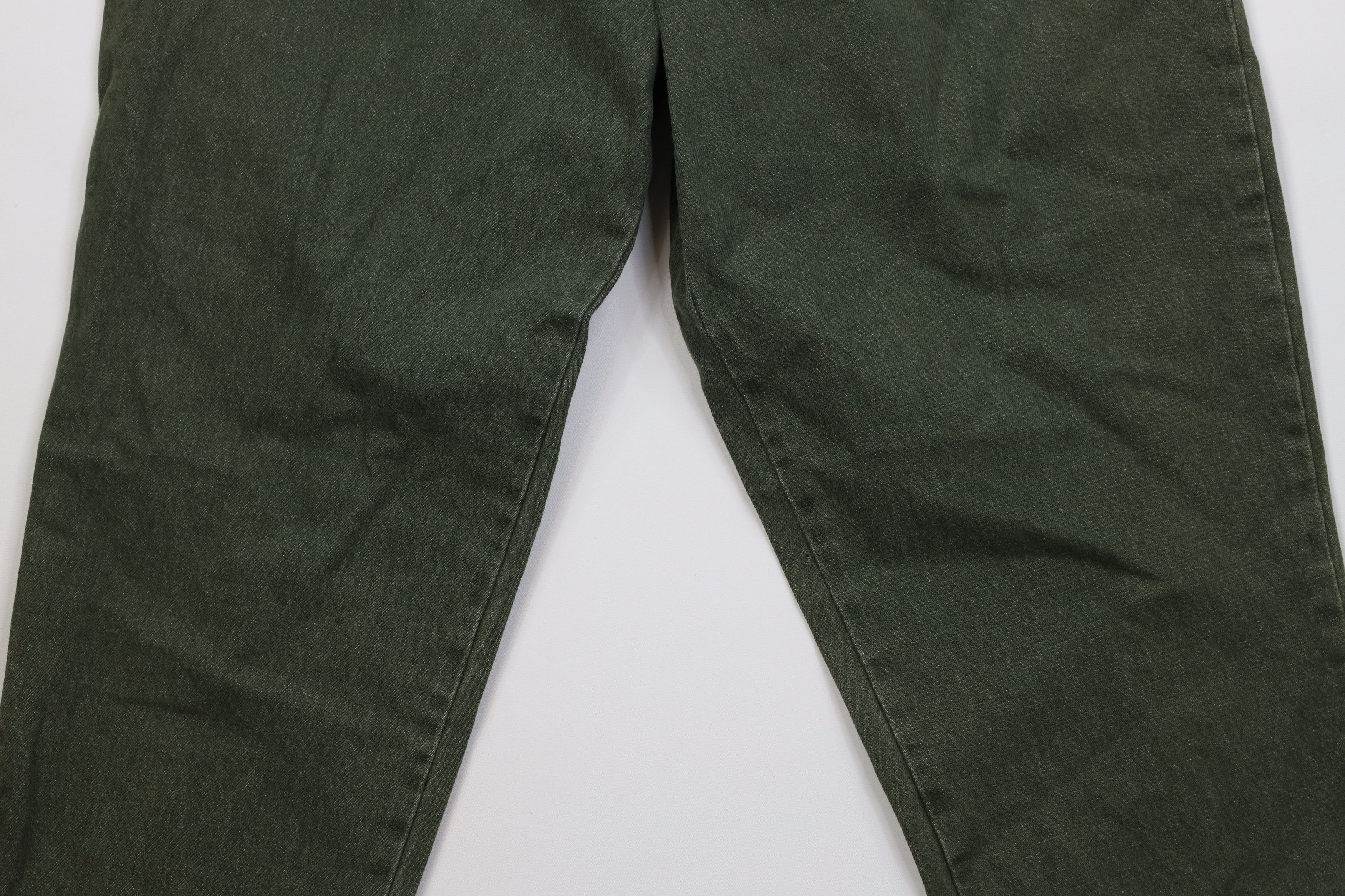 Vintage Vintage 90s Streetwear Relaxed Utility Denim Jeans Green USA Size 40" / US 18 - 3 Thumbnail