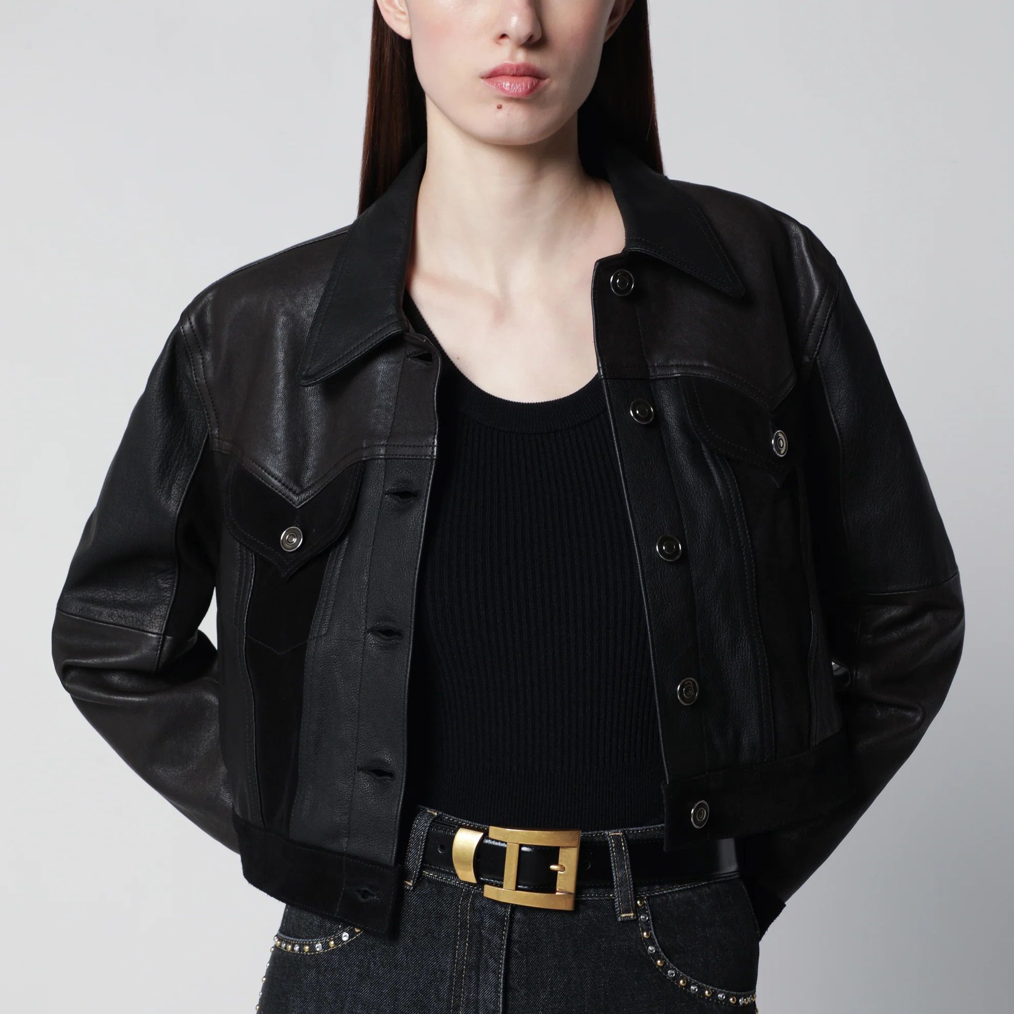 Versace Size : 80 / Leather Belt in Black Size ONE SIZE - 2 Thumbnail