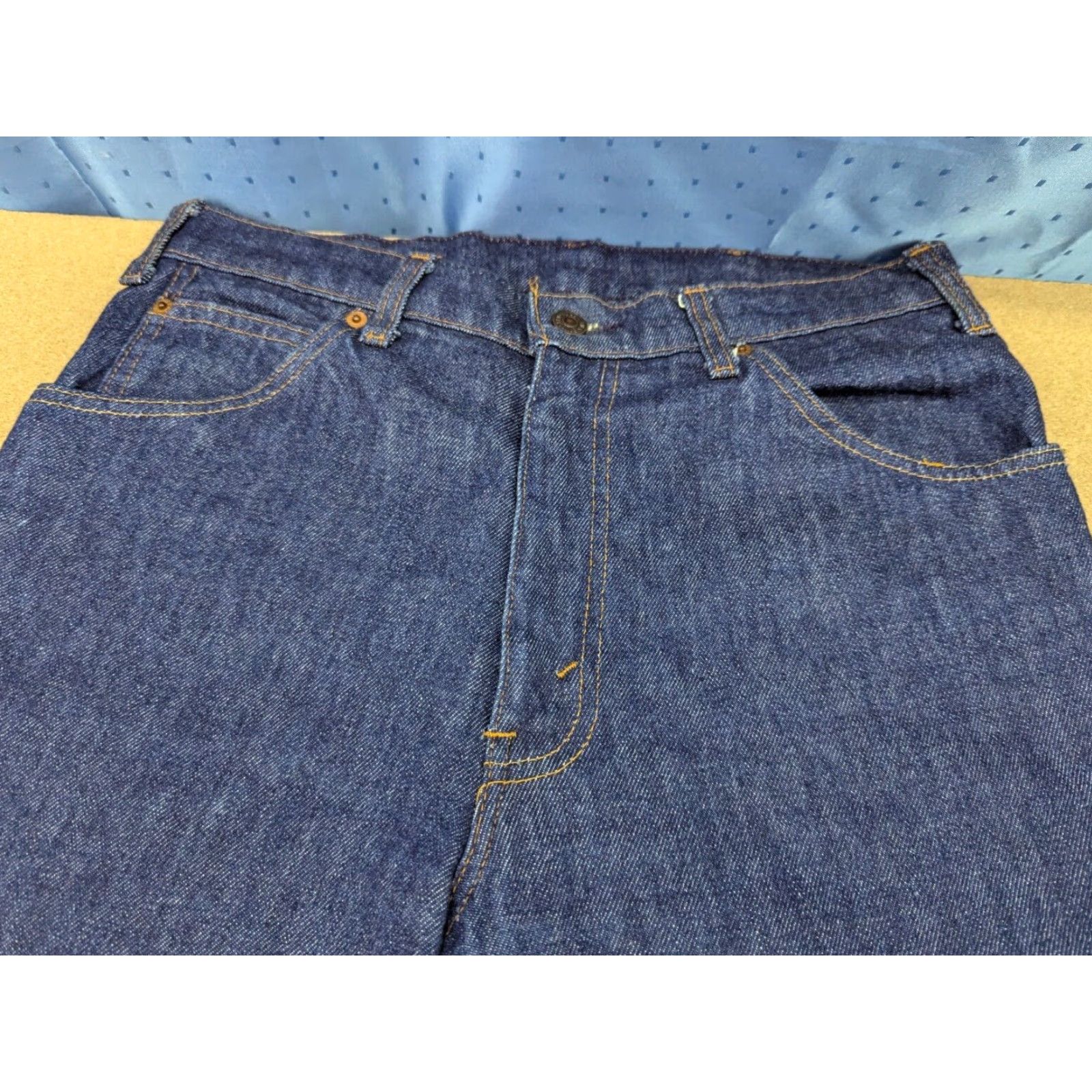 Levi's VINTAGE Levi's 630 Jeans Mens W31 L26.5 Blue Denim Mid Rise Orange Tab Straight 80s rarity Men Blue Jeans Size US 31 - 4 Thumbnail