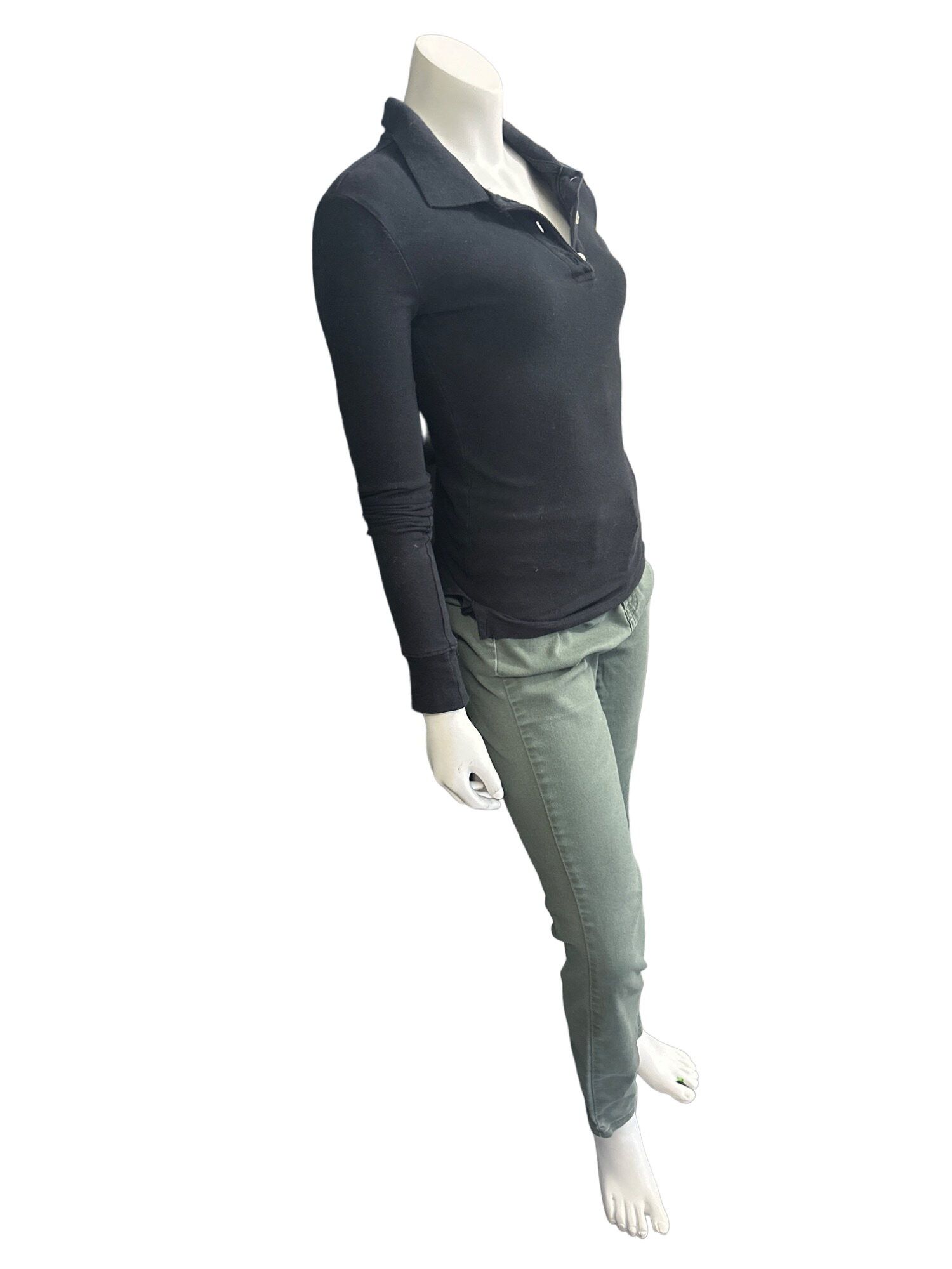 Aeropostale Black Long Sleeve Girls Shirt Size 12 Fitted All Cotton Aero Size XS / US 0-2 / IT 36-38 - 8 Thumbnail