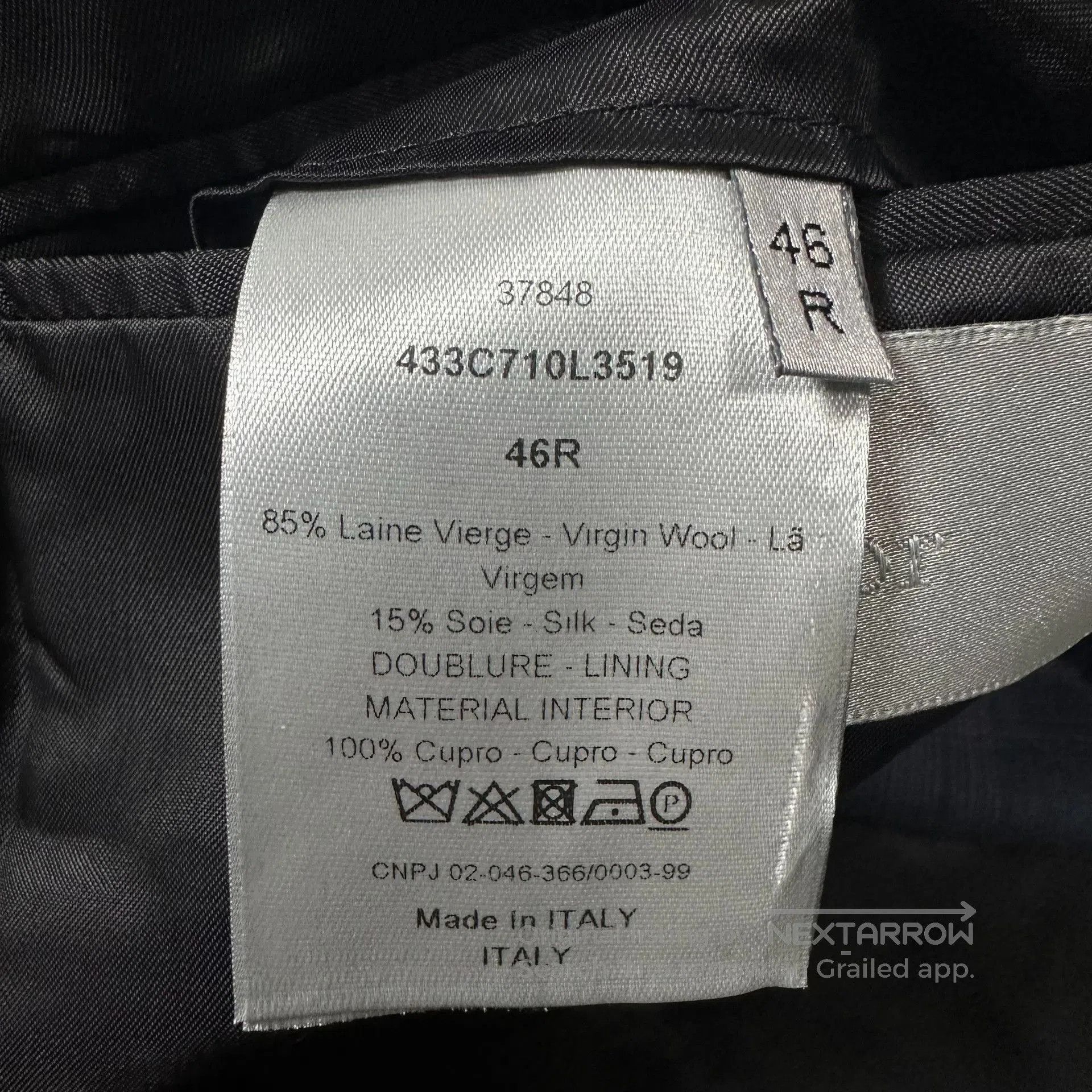 Dior Dior Checkered Midnight Blue Suit. Size US S / EU 44-46 / 1 - 6 Thumbnail
