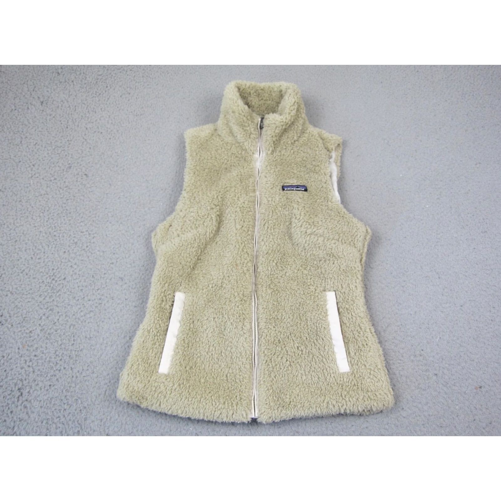 Patagonia Patagonia Vest Womens Small Beige Los Gatos Sherpa Fleece Full Zip Retro Pile Size S / US 4 / IT 40 - 2 Thumbnail