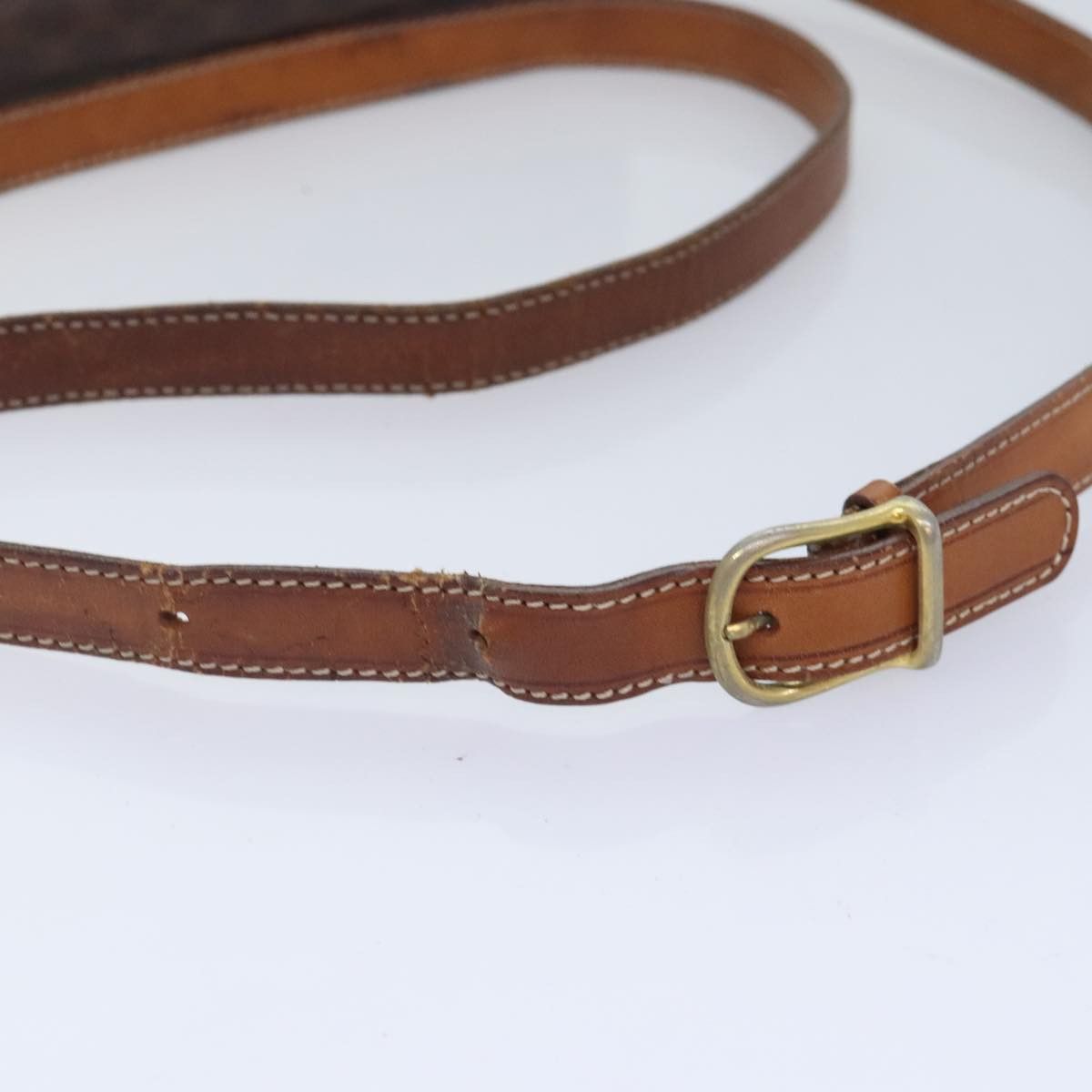 Celine CELINE Macadam Canvas Shoulder Bag Pvc Leather Brown Gold Size ONE SIZE - 7 Thumbnail
