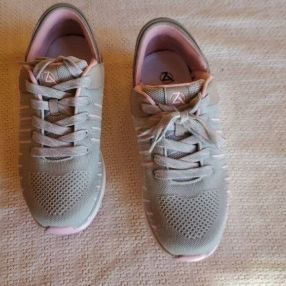 Vintage ZEBA Sz. 12 Silver & Lt. Pink Hands Free Plantar Fasciitis A Size US 12 / IT 42 - 2 Thumbnail