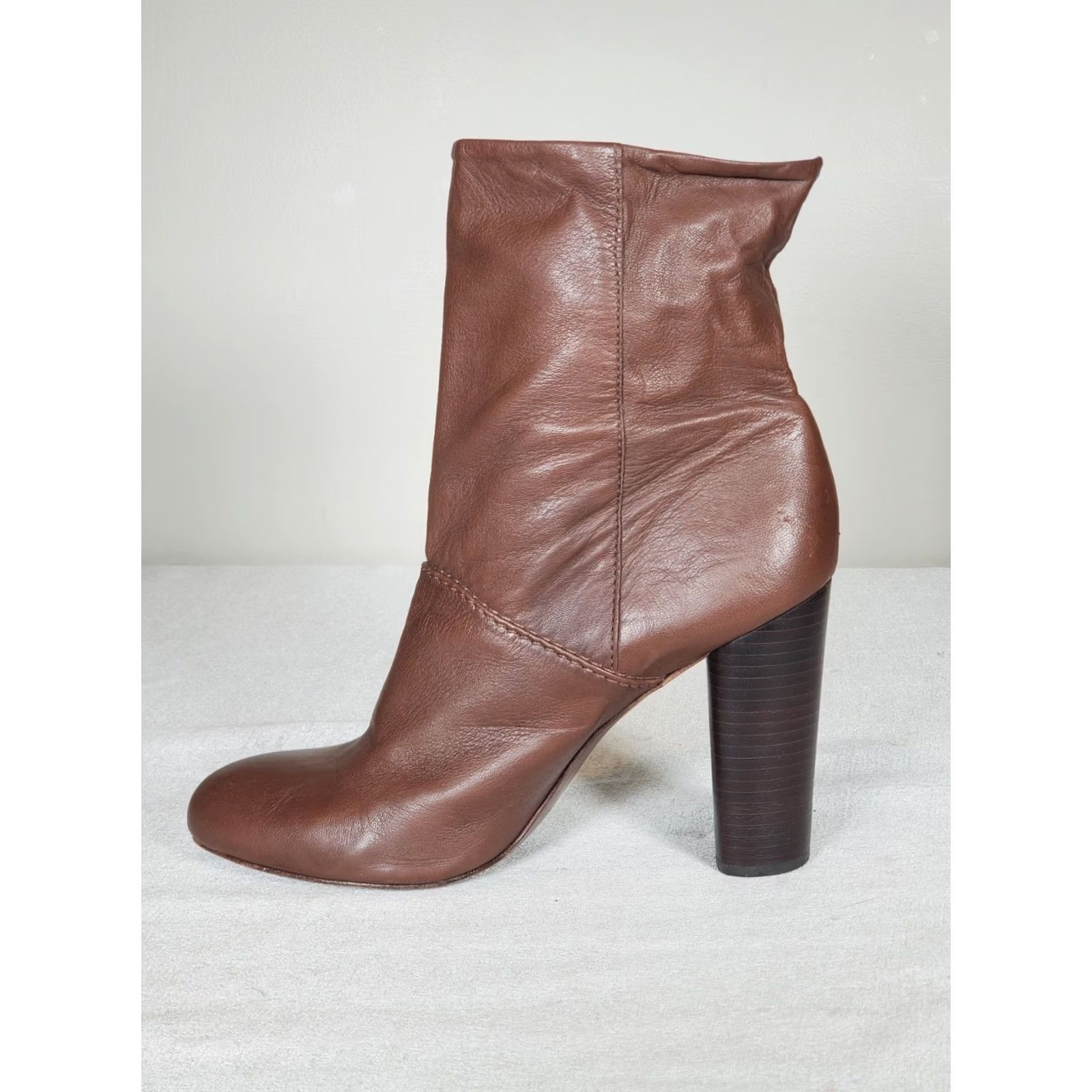 Tory Burch Tory Burch Sable Nappa Fly Ankle Boots Fig Brown High Heel Brazil Women's US 10 Boot Menus? Size US 10 / IT 40 - 3 Thumbnail