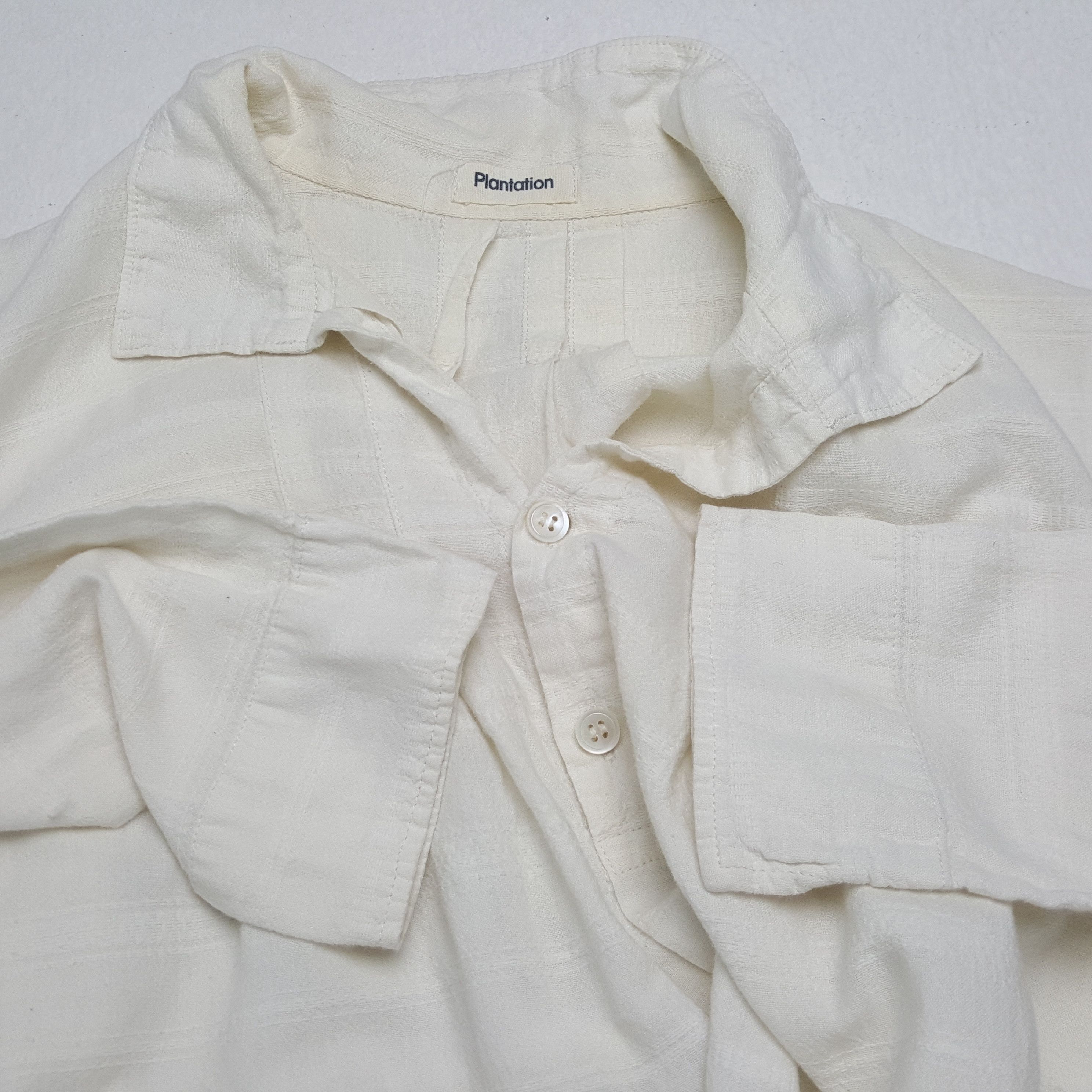 Issey Miyake × Japanese Brand × Vintage Vintage PLANTATION by ISSEY MIYAKE Japanese Brand Shirts Size M / US 6-8 / IT 42-44 - 8 Thumbnail