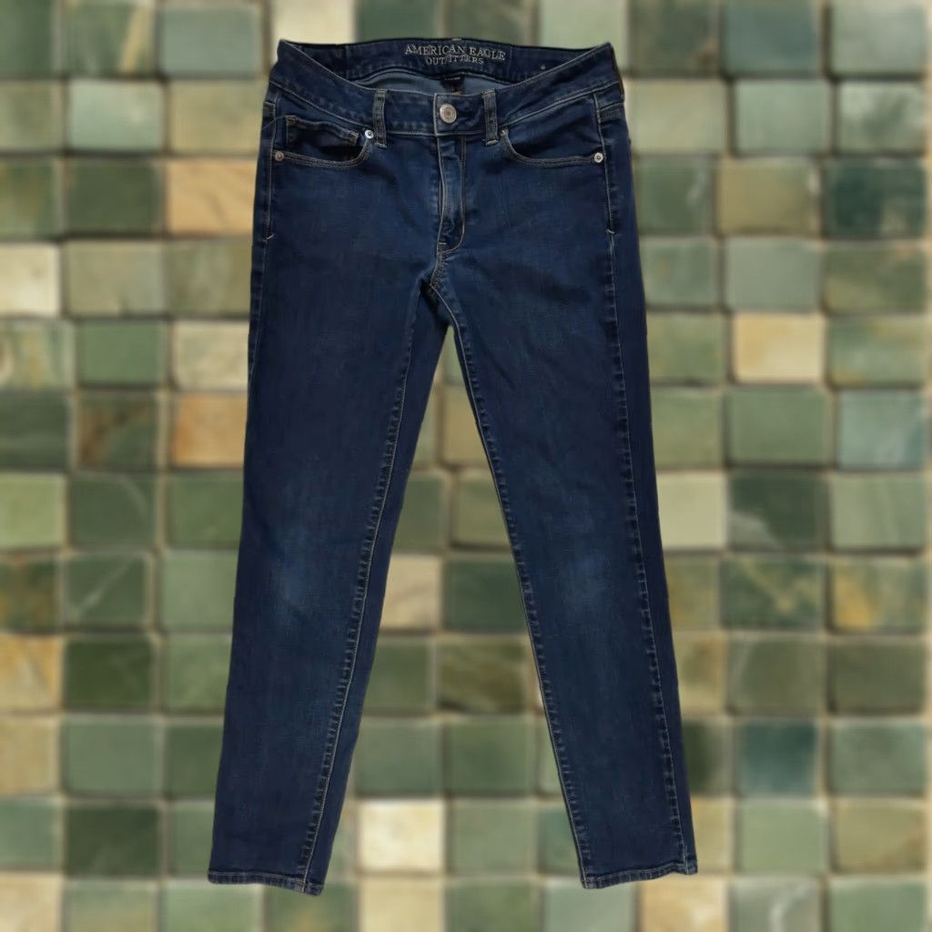 American Eagle Outfitters VINTAGE American Eagle Stretch Denim Skinny Jeans Women's 6 Reg Crop 28x26.5 Size 28" / US 6 / IT 42 - 1 Thumbnail