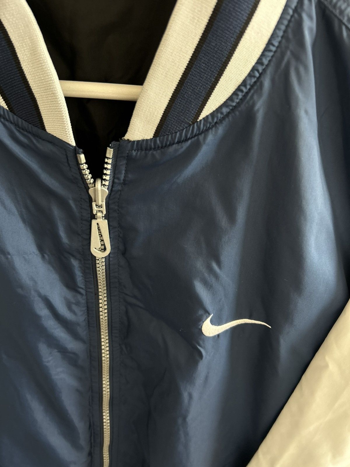 Nike Vintage 90s Nike reversible bomber jacket light jacket Size US XL / EU 56 / 4 - 3 Thumbnail
