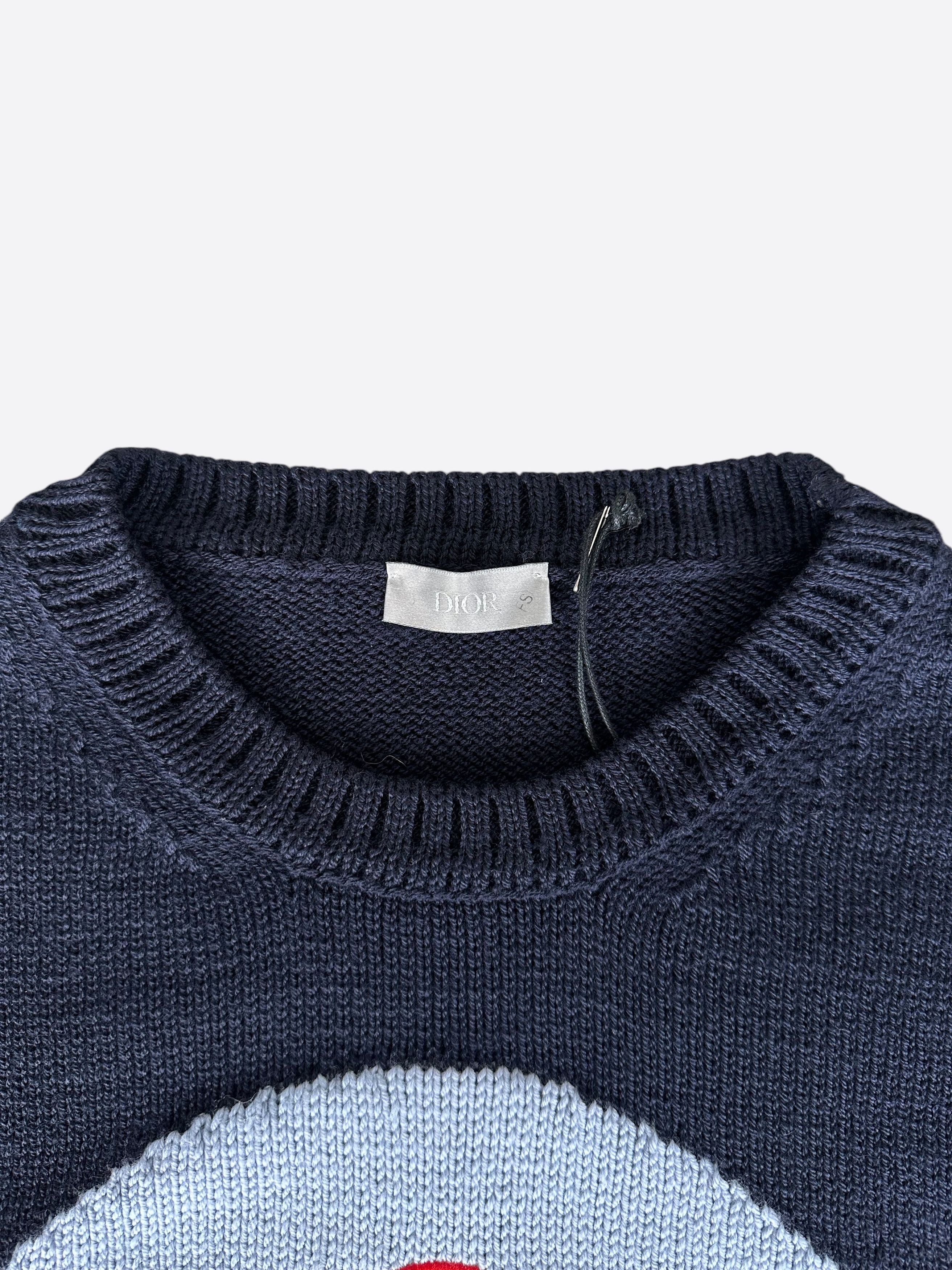 Dior × Stussy Stussy Navy Ox Knit Sweater Size US L / EU 52-54 / 3 - 4 Thumbnail