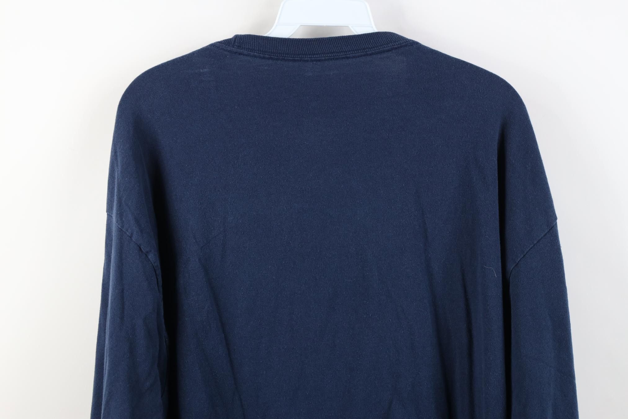 Vintage Vintage 90s Y2K Streetwear Blank Cotton Long Sleeve T-Shirt Size US XL / EU 56 / 4 - 16 Thumbnail