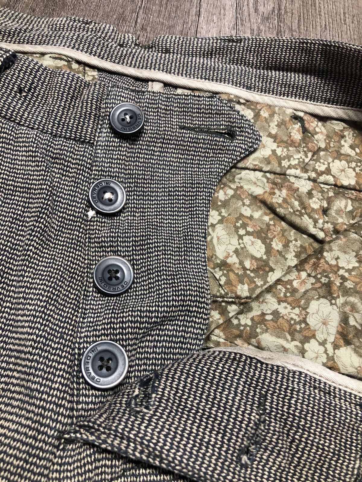 Designer VINTAGE DEVRED BUCKLE BACK SMART CASUAL PANT Size US 32 / EU 48 - 16 Thumbnail