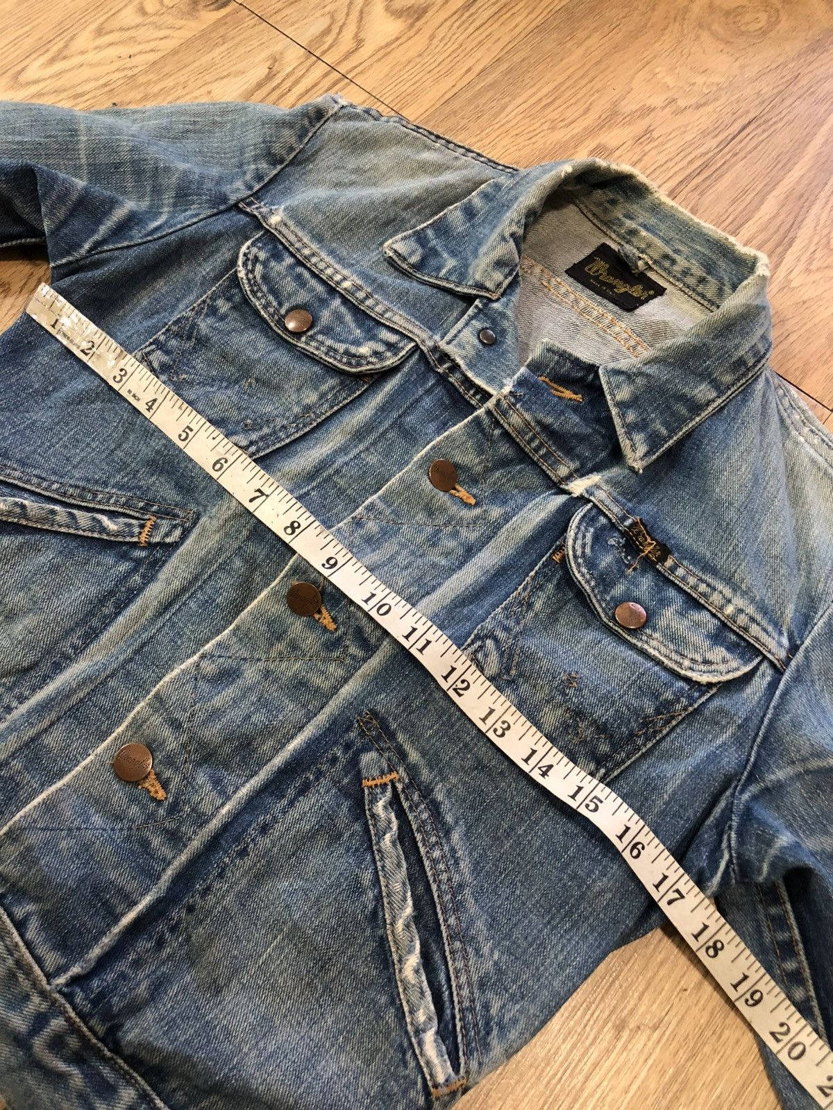 Vintage × Wrangler True vintage 70’s wrangler selvedge distressed denim Size US S / EU 44-46 / 1 - 14 Thumbnail