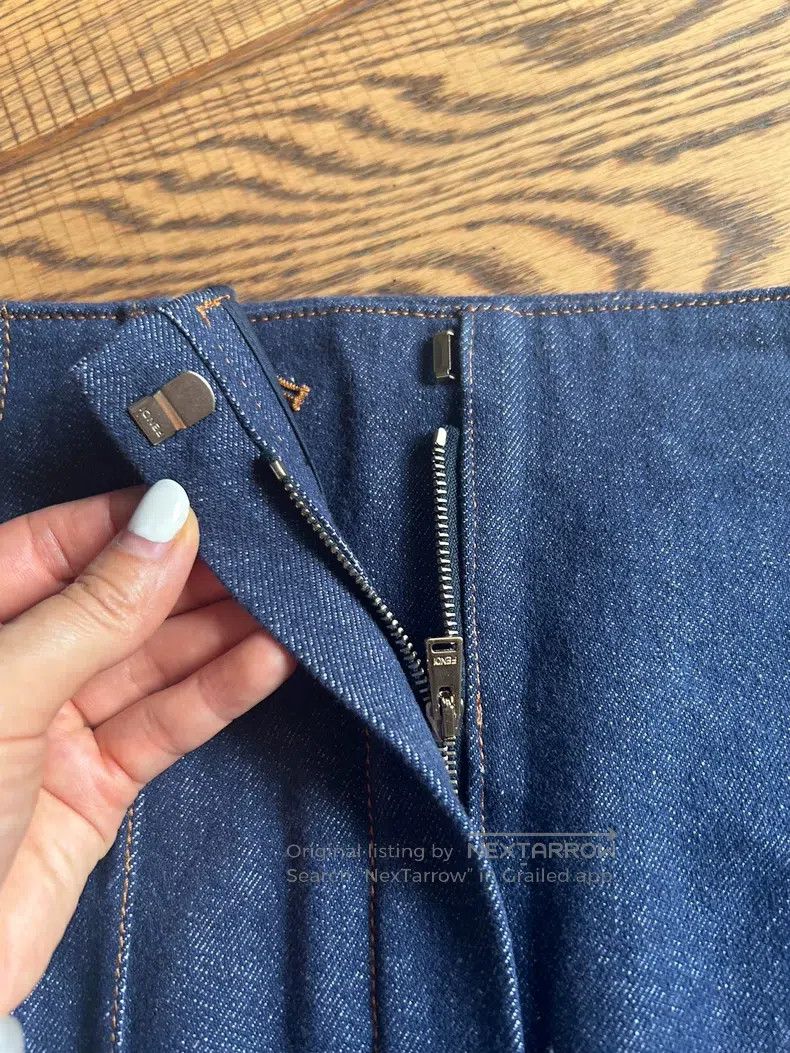Fendi Fendi Denim Skirt Size 24" / US 00 / IT 34 - 4 Thumbnail