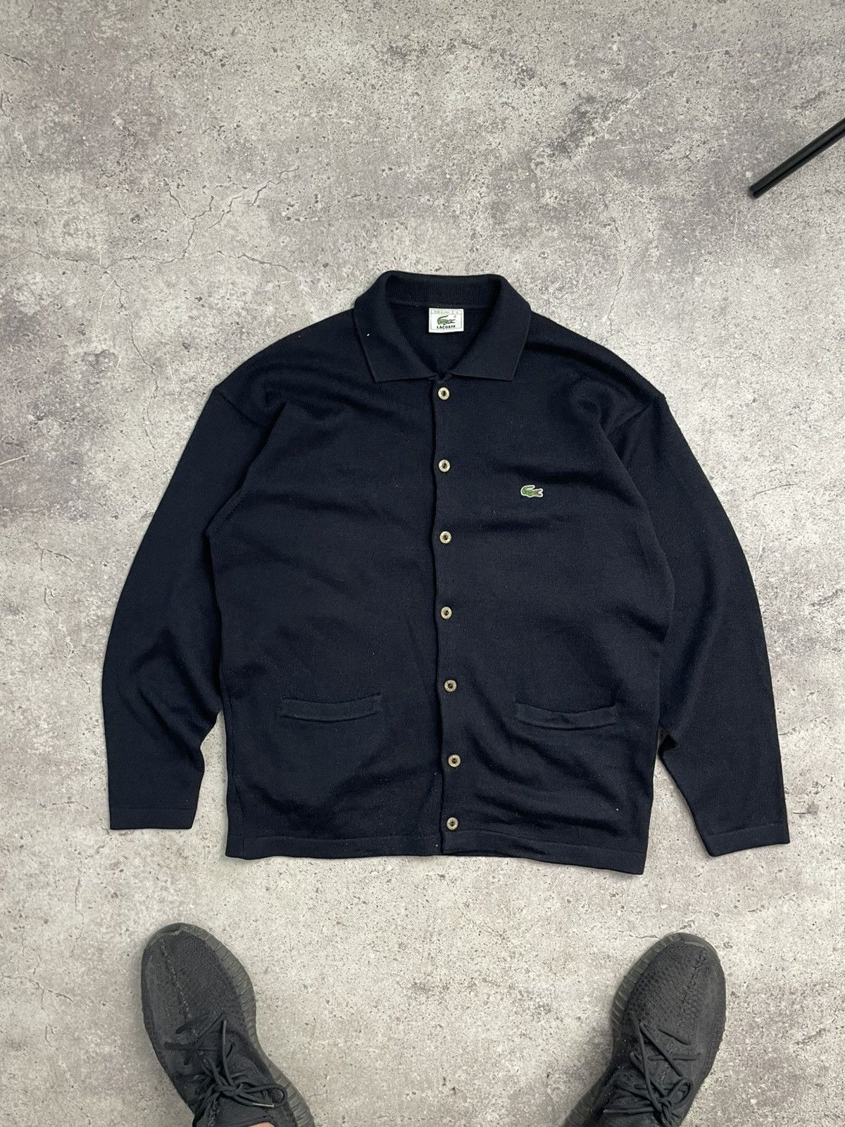 Lacoste × Vintage Vintage 90s Lacoste cardigan sweater Size US M / EU 48-50 / 2 - 1 Thumbnail