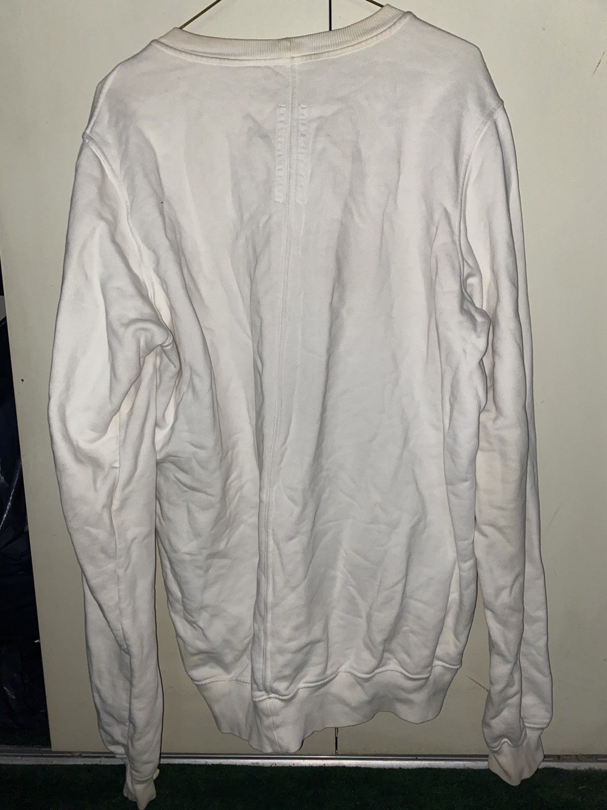 Rick Owens Rick Owens DRKSHDW White Crewneck Sweatshirt Size US L / EU 52-54 / 3 - 2 Thumbnail