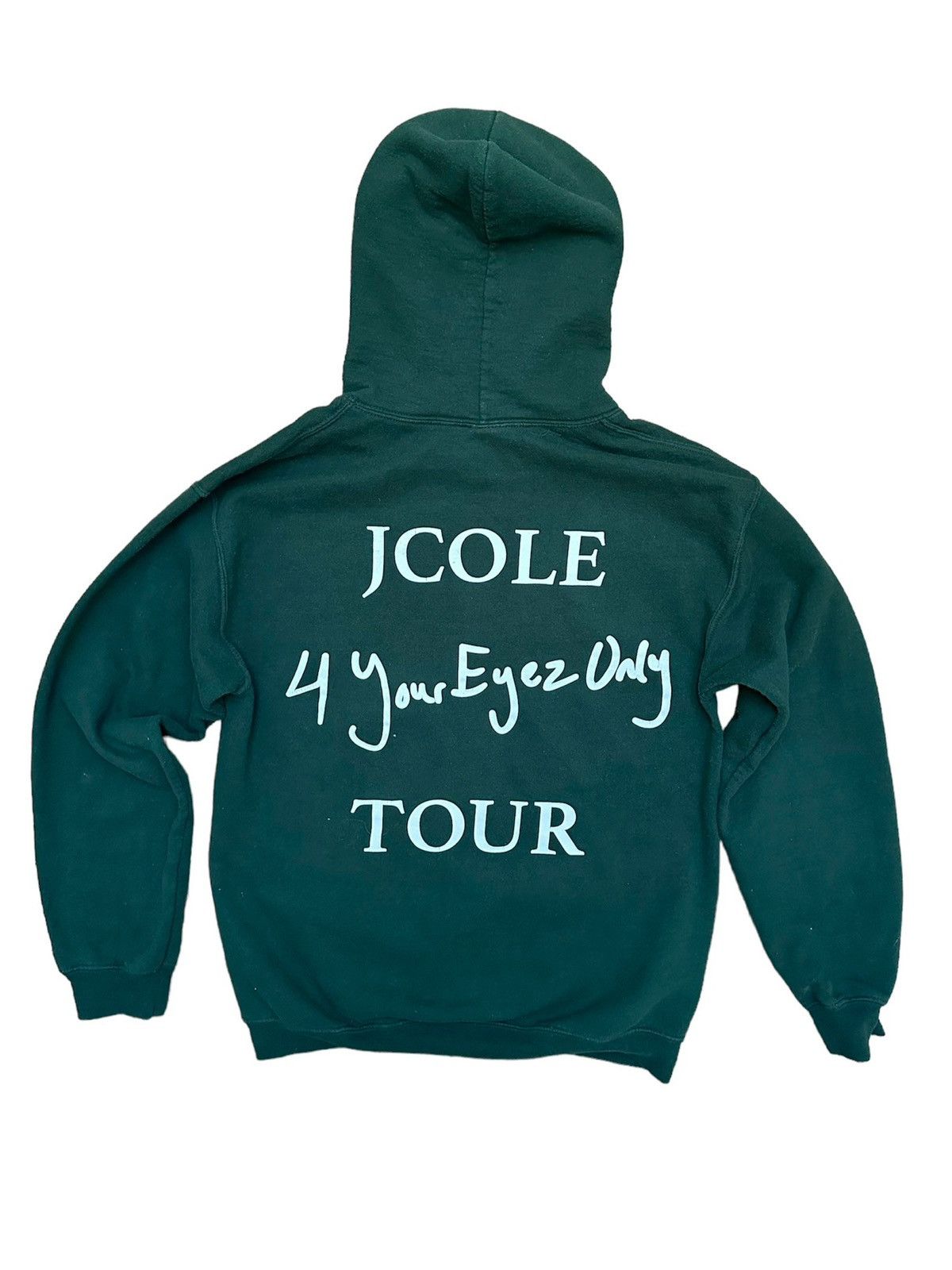 image of Dreamville x J Cole 4 Your Eyez Only Tour Hoodie Sweatshirt Merch in Green, Men's (Size Medium)