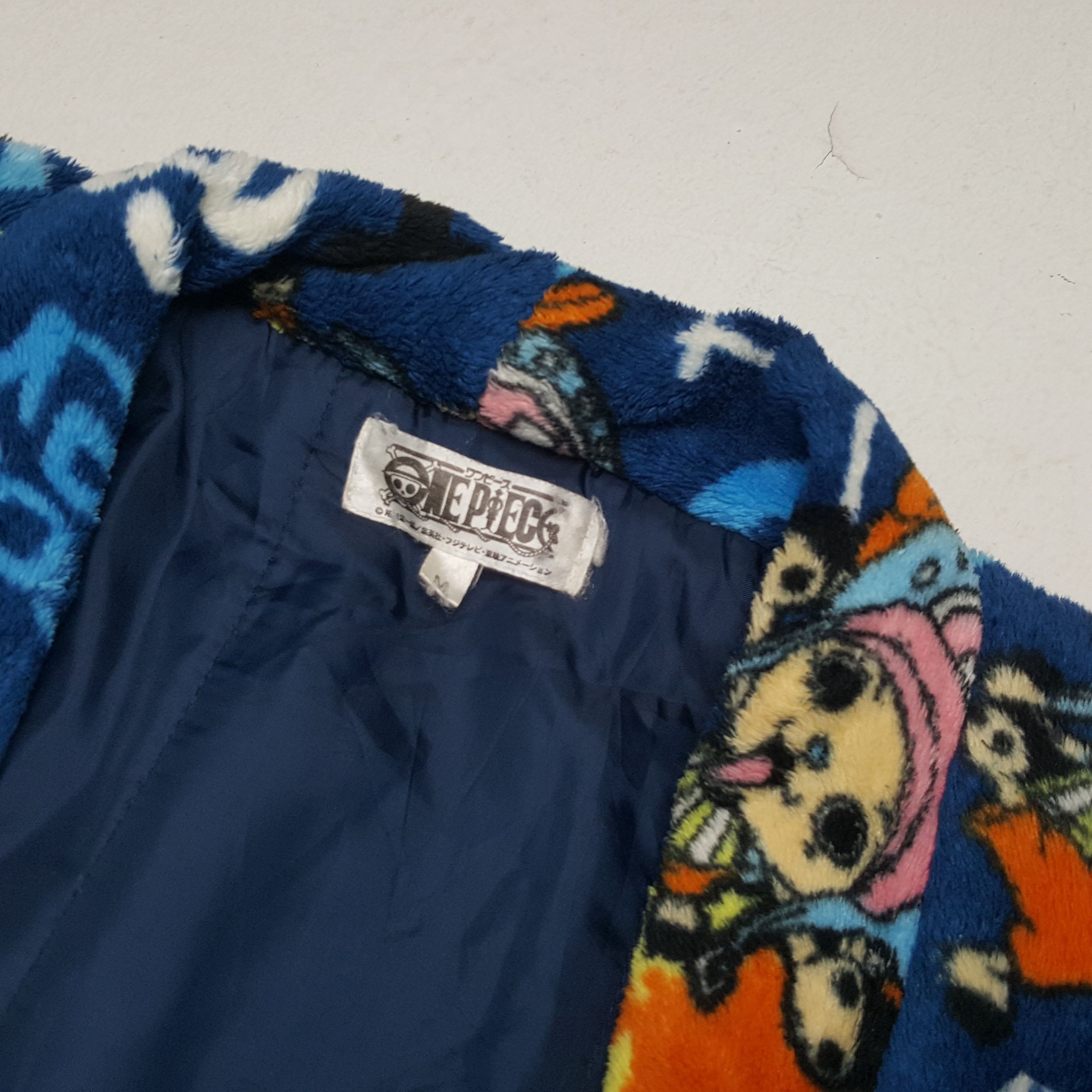 One Piece × Vintage ONE PIECE Japanese Anime Cartoon Kimono Jacket Size US L / EU 52-54 / 3 - 9 Thumbnail