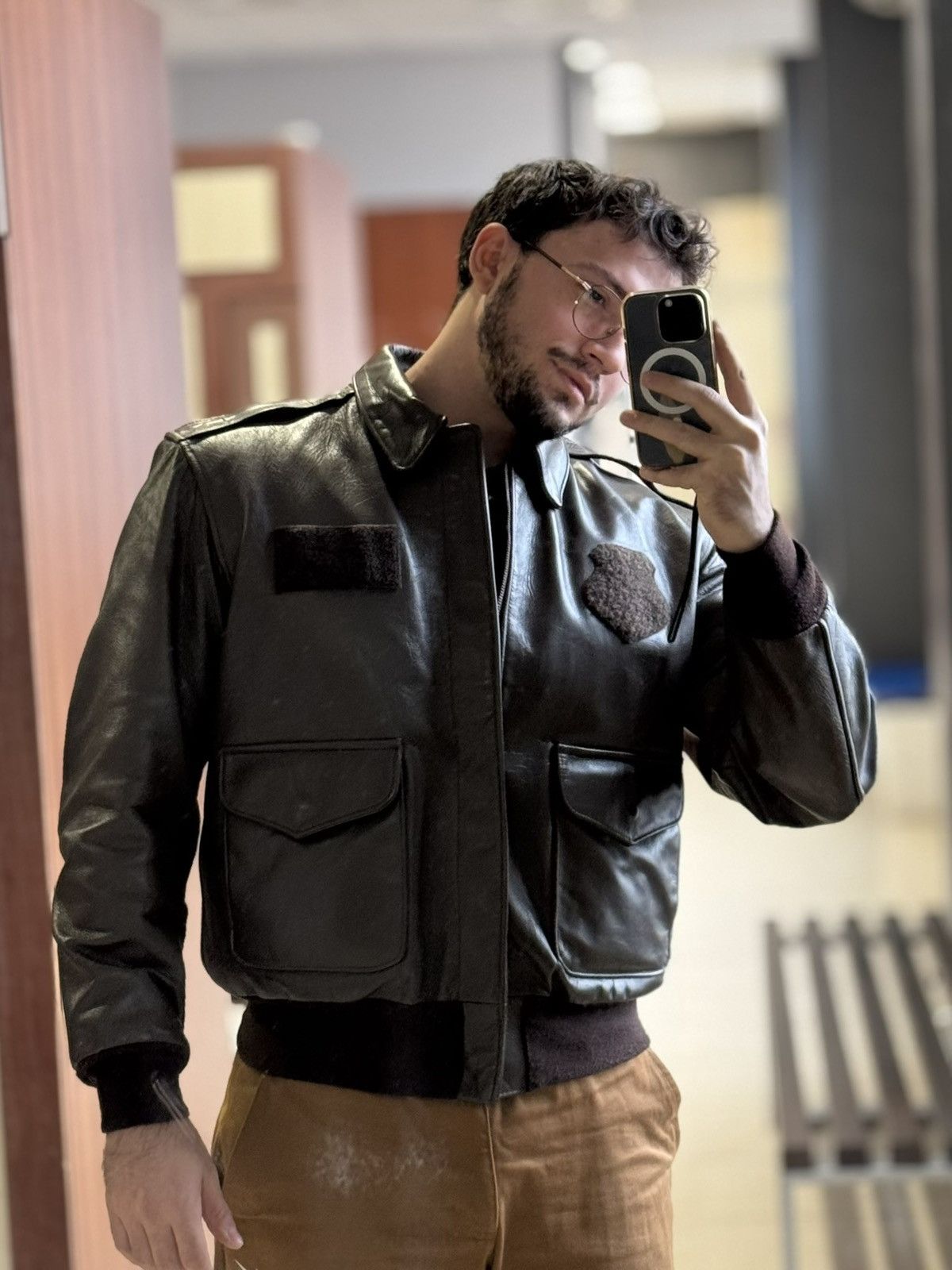 Cockpit USA Horsehide leather jacket Cockpit USA A-2 Flight Jacket 2007 Size US XL / EU 56 / 4 - 22 Thumbnail
