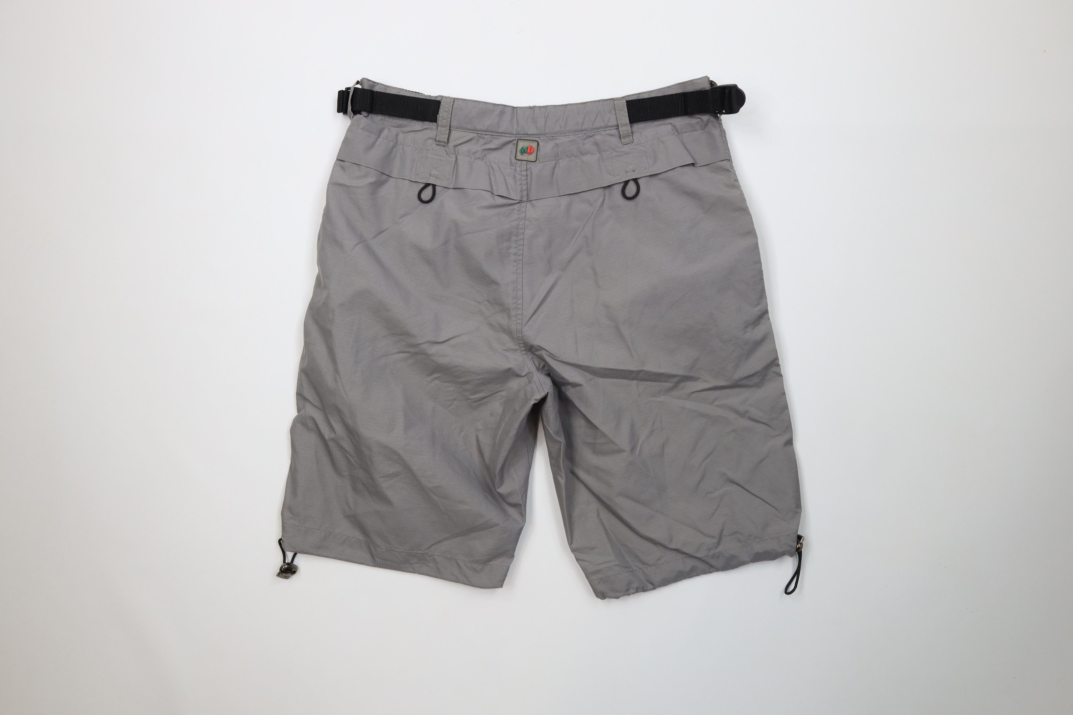 Vintage Vintage 90s Y2K Mountain Dew Ripstop Windbreaker Shorts Gray Size US 32 / EU 48 - 9 Thumbnail