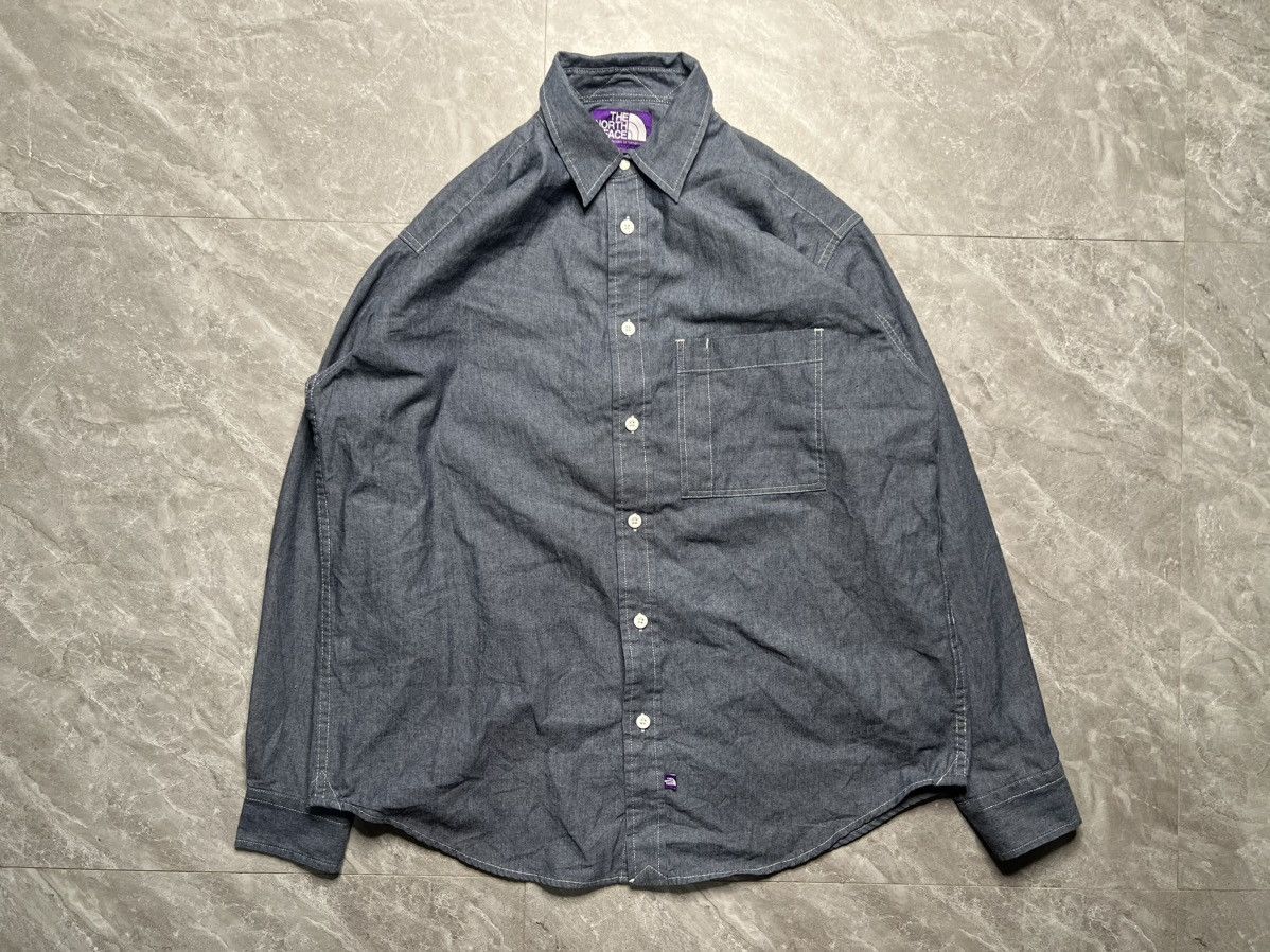 Nanamica × The North Face Purple Label TNF X NANAMICA Chambray Field Shirt Size US S / EU 44-46 / 1 - 1 Thumbnail