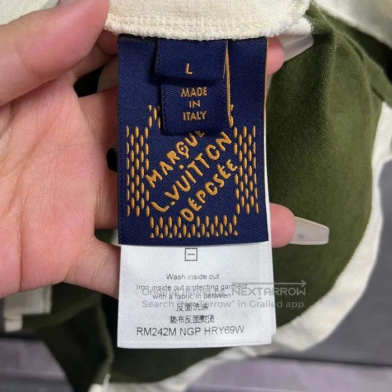 Louis Vuitton louis vuitton24 new green lettering logo striped polo. Size US L / EU 52-54 / 3 - 2 Thumbnail