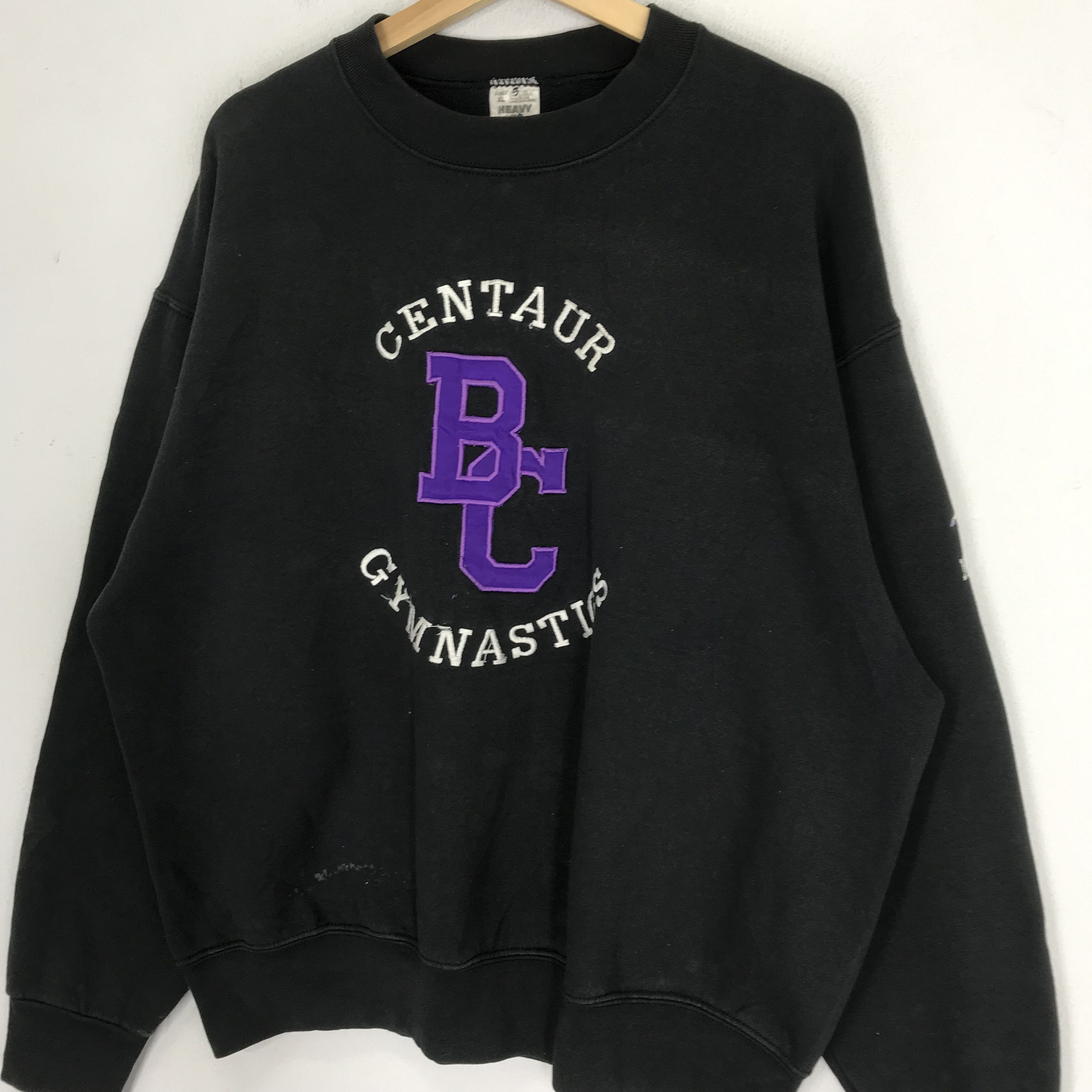 Vintage Vintage 90s Centaur Bc Gymnastics Sweatshirt Size US XL / EU 56 / 4 - 4 Thumbnail