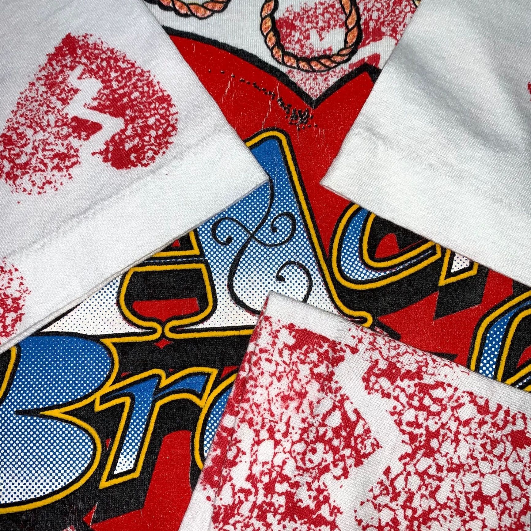 Vintage VINTAGE Screen Stars T-Shirt Mens XL White Heart Graphic Print Country 90s Billy Ray Cyrus Achy Breaky Shaped Box Nirvana 70s 80s Size US XL / EU 56 / 4 - 5 Thumbnail