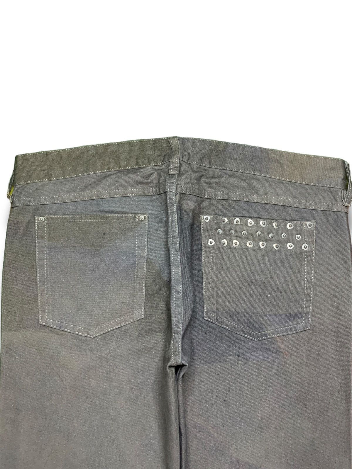 Isabel Marant × Isabel Marant Etoile Vintage Isabel Marant Artisanal Spike Denim Pants Size 35" - 8 Thumbnail