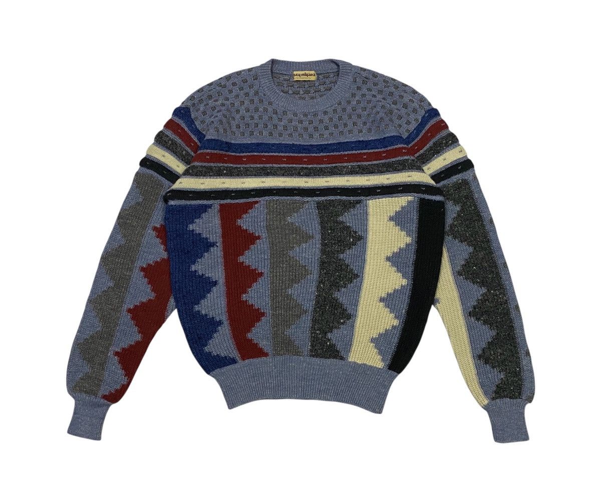 Issey Miyake Vintage 70s Issey Miyake Allstyle Knit Sweater Size US L / EU 52-54 / 3 - 3 Thumbnail
