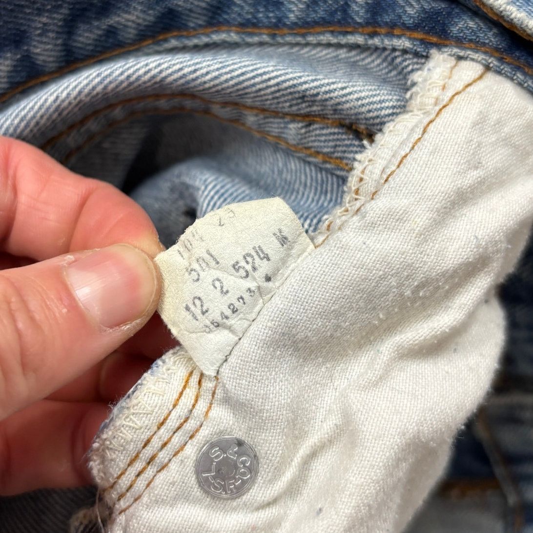 Levi's × Vintage Vintage 80s Levi's 501 Selvedge Denim Redline Jeans 30x30 Size US 30 / EU 46 - 11 Thumbnail
