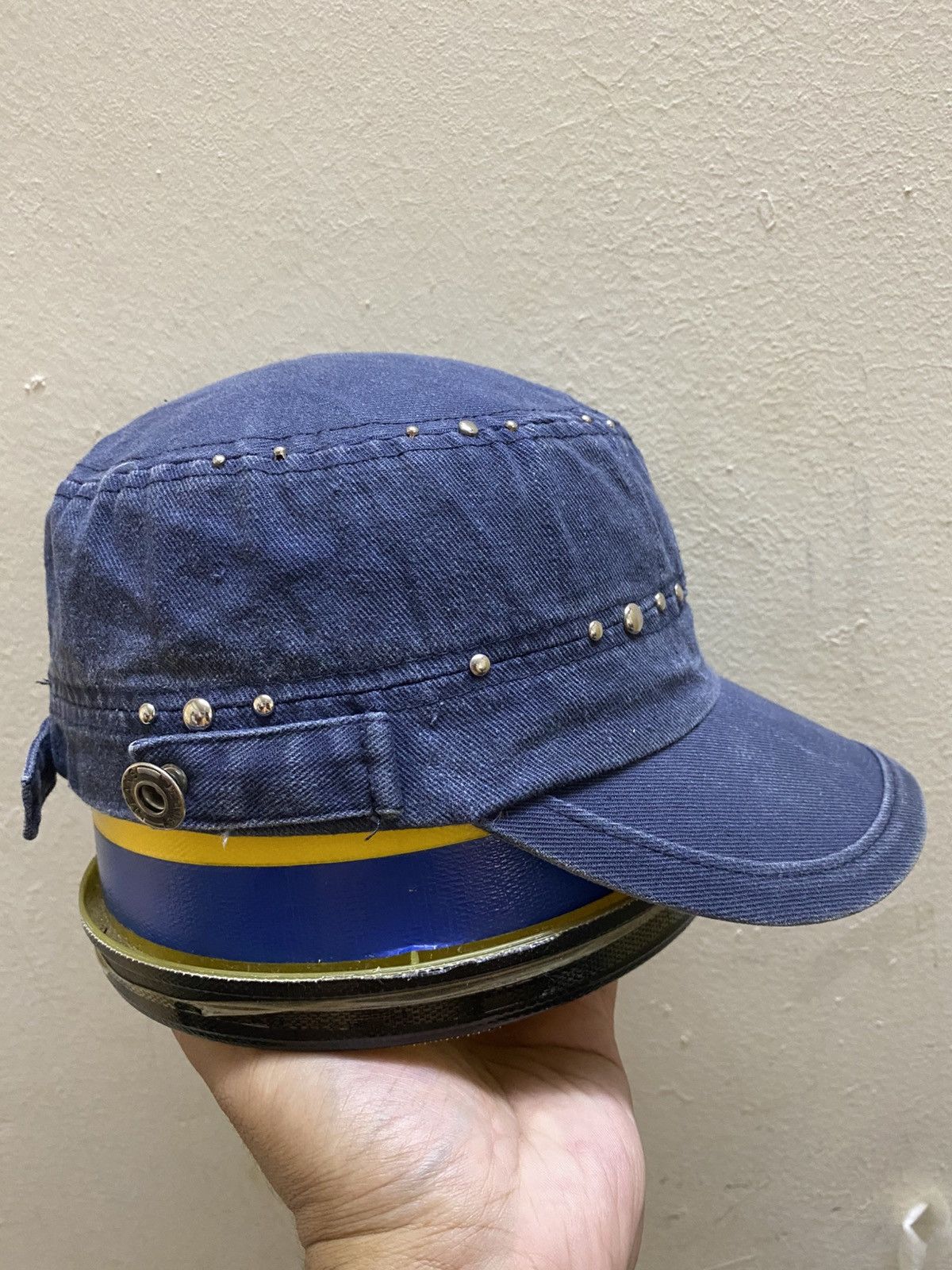 KMRii Gothic Pierced Studded Cadet Hat Size ONE SIZE - 3 Thumbnail