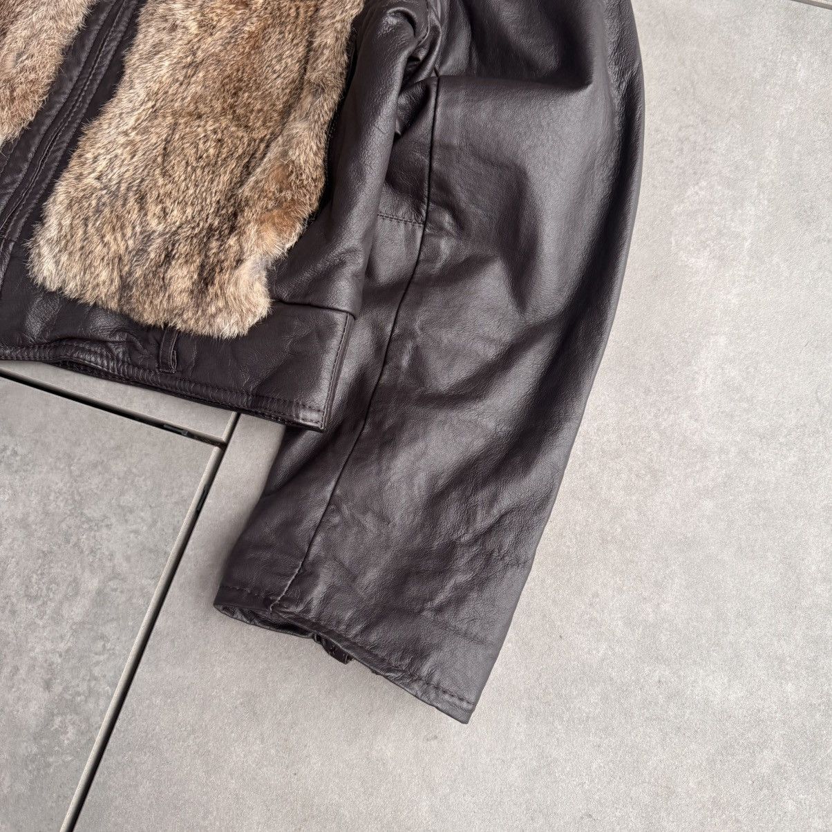 If Six Was Nine Morgan De Toi Leather Fur Jacket Rare Retro Avant Garde Size US S / EU 44-46 / 1 - 5 Thumbnail