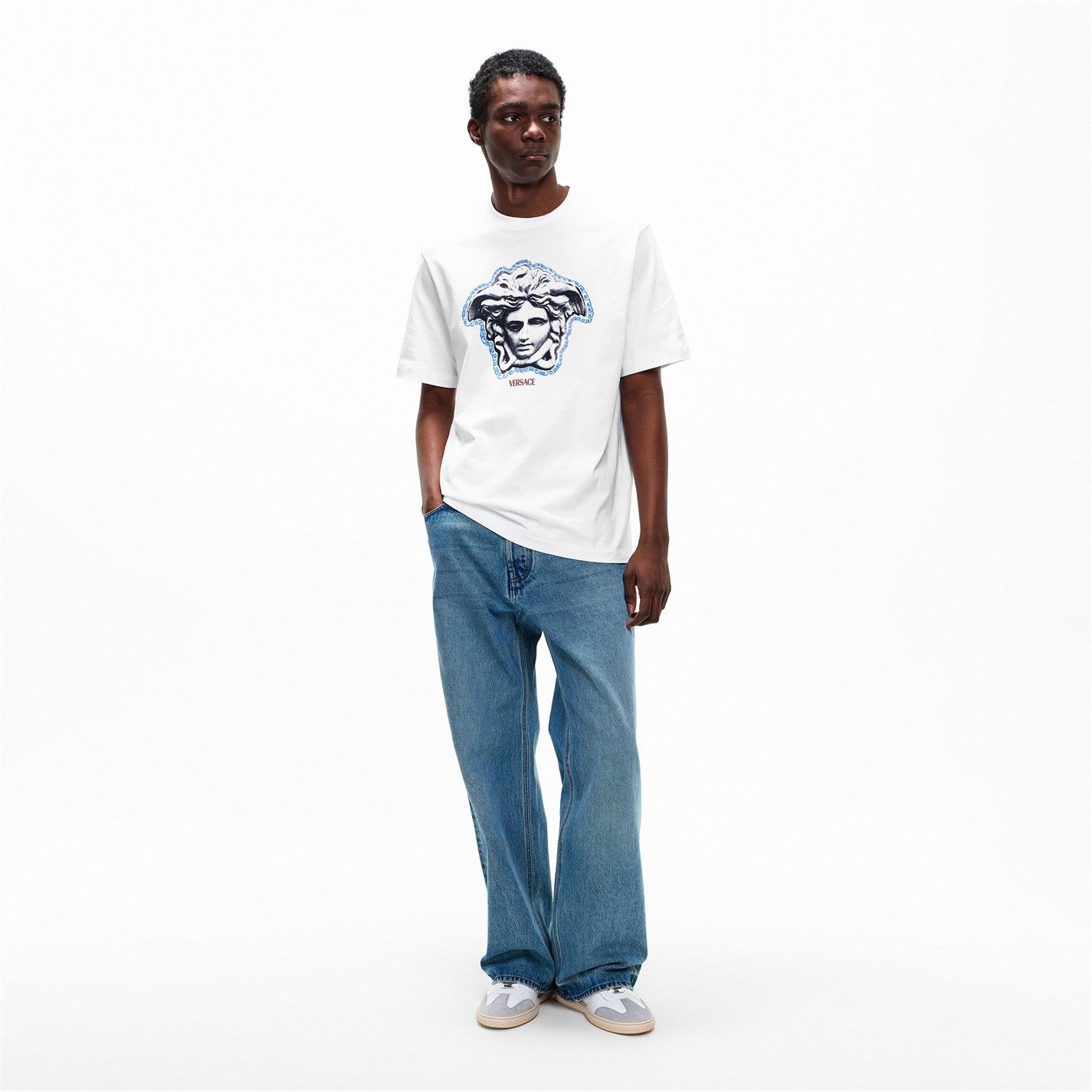 Versace o1g2r1mq0526 Medusa T-Shirt in Optical White Size US S / EU 44-46 / 1 - 6 Thumbnail