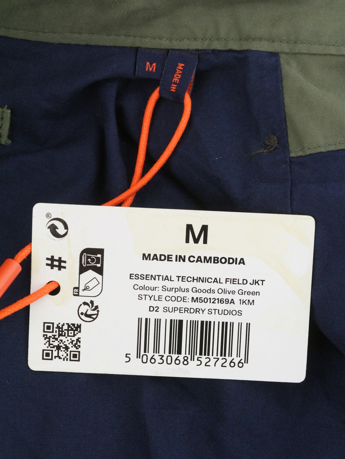 Superdry Tech Field M Green Half Lined Light 87137 Size US M / EU 48-50 / 2 - 8 Thumbnail
