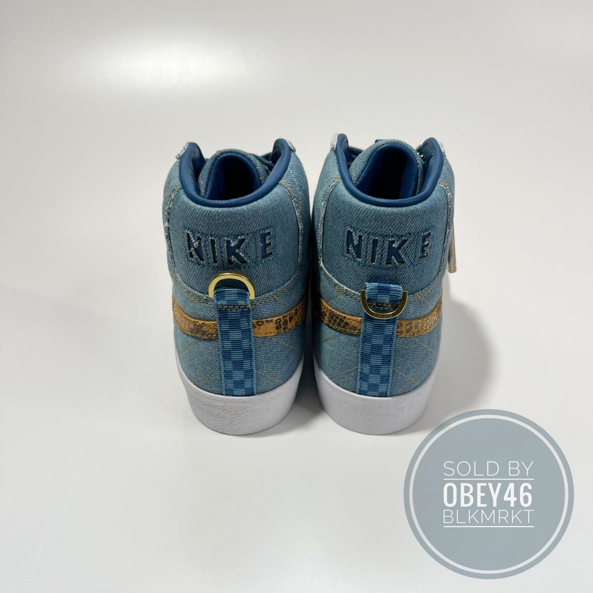 Nike × Supreme Nike Zoom Blazer Mid QS SB x Supreme Denim 9 Size US 9 / EU 42 - 7 Thumbnail