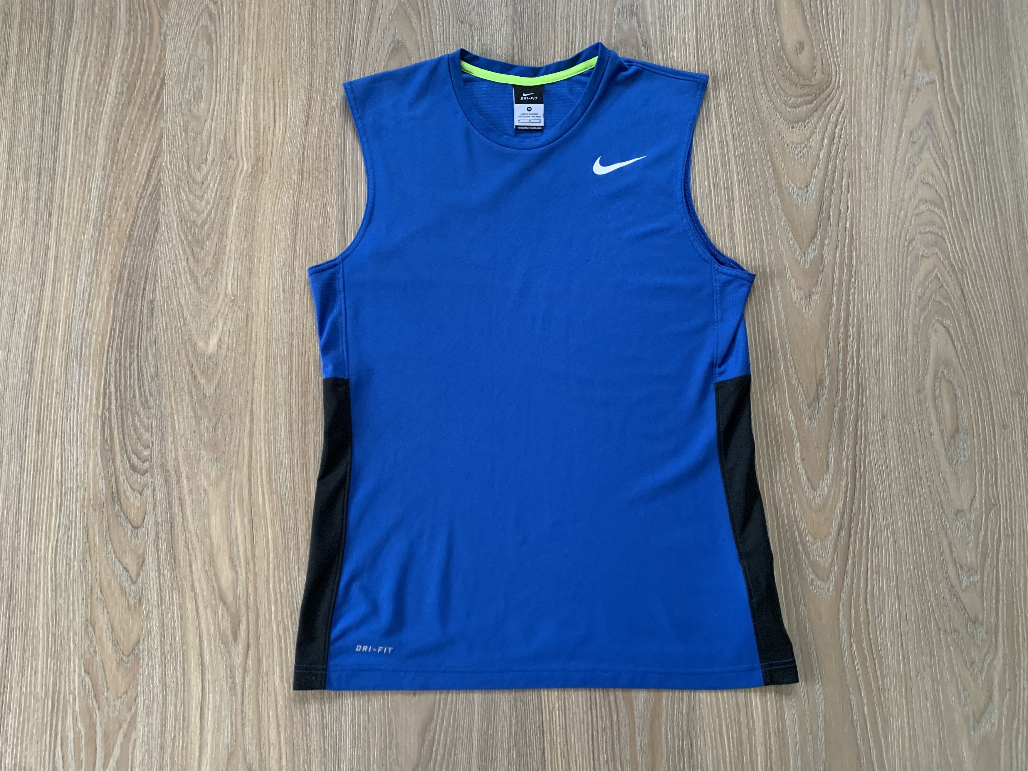 Nike Nike Training Blue Tank Top Sleeveless T Shirt Size US M / EU 48-50 / 2 - 2 Thumbnail