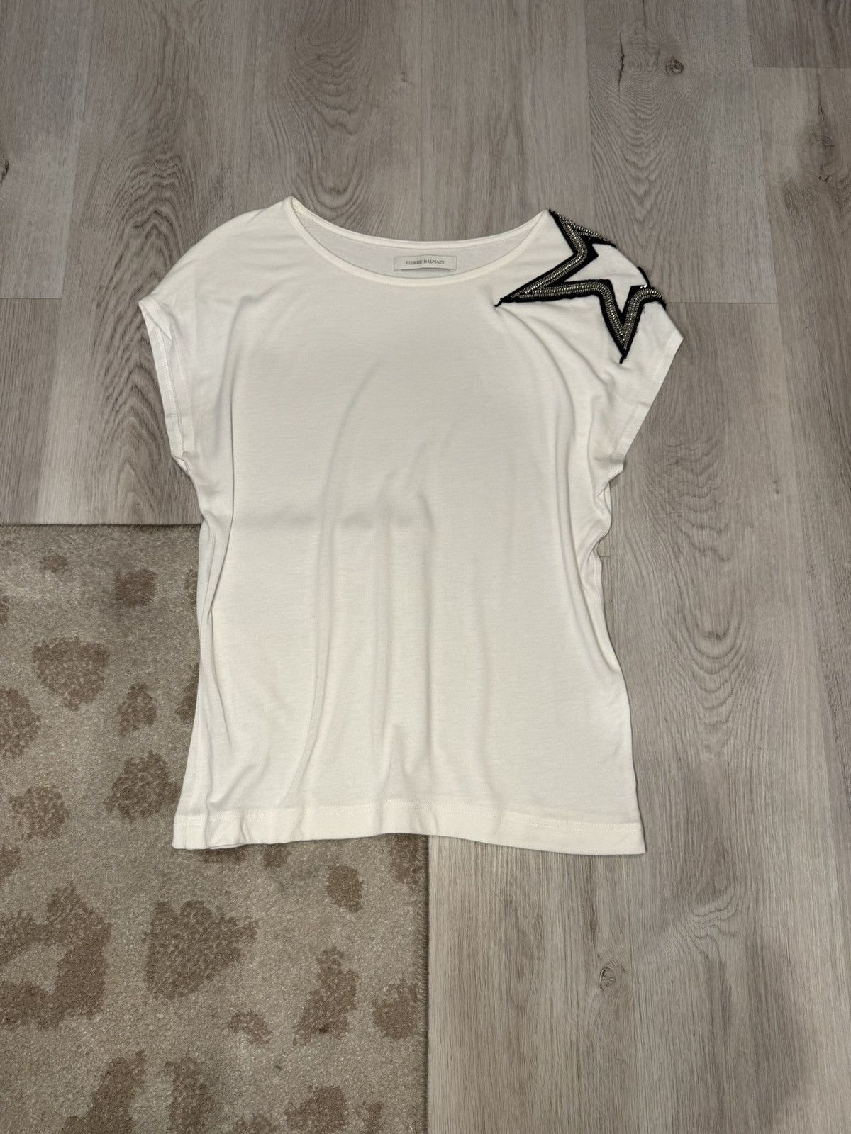 Balmain s/s 2013 studded shoulder star tee!! Size US S / EU 44-46 / 1 - 1 Thumbnail