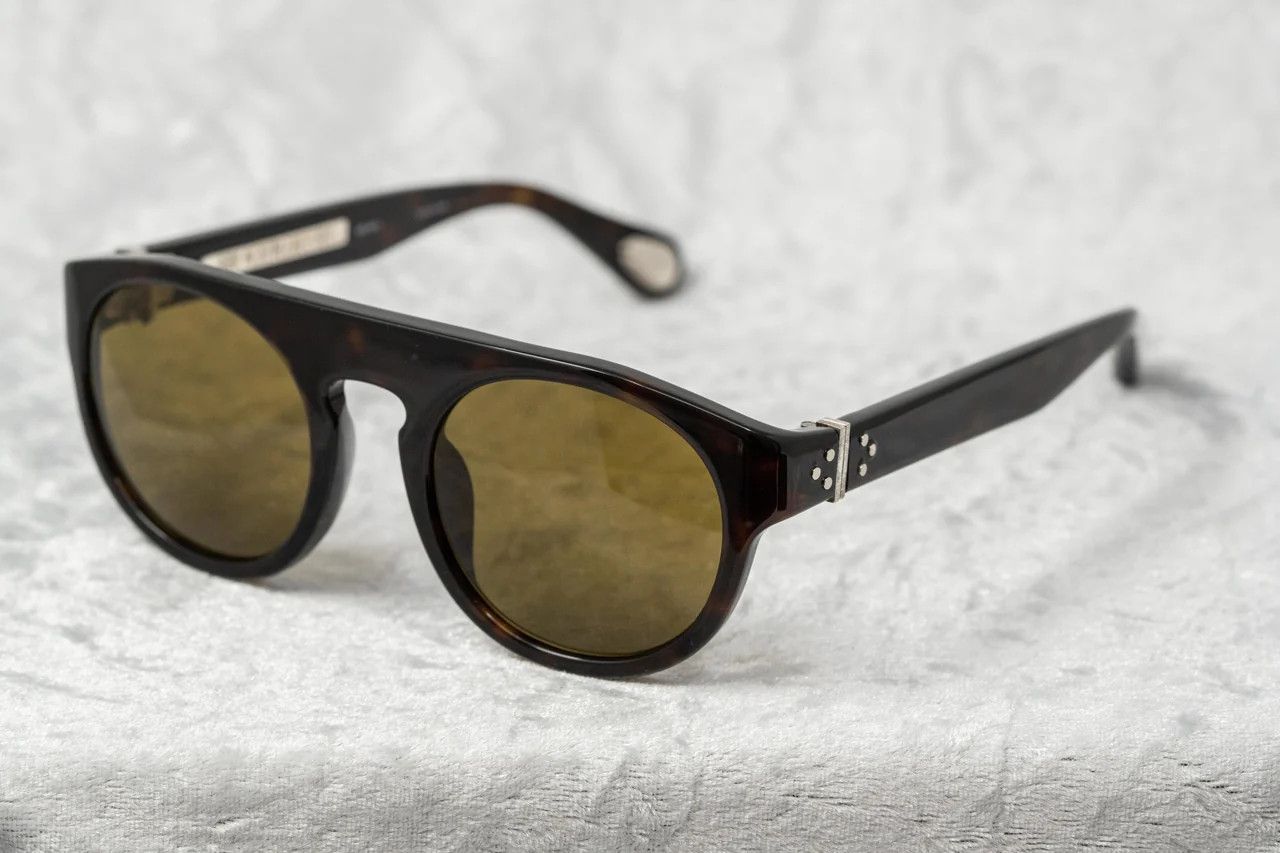 Ann Demeulemeester Ann Demeulemeester Sunglasses Amber Tortoise Shell and Brown Size ONE SIZE - 13 Thumbnail