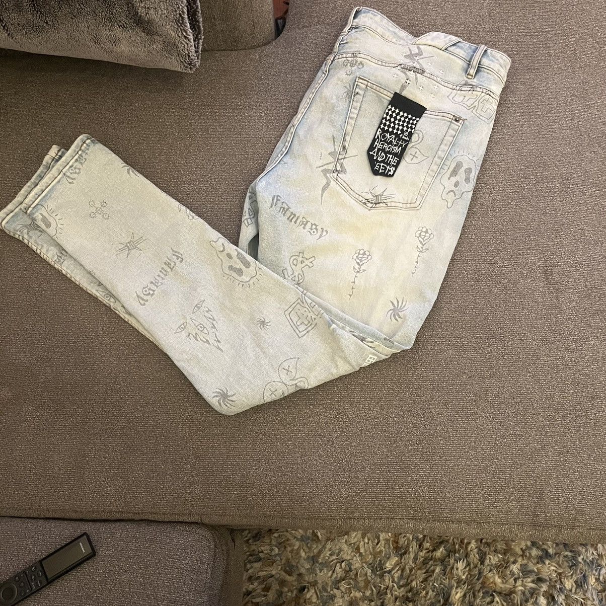Ksubi ksubi Chitch Stik N Poke Slim-Fit Jeans Size US 40 / EU 56 - 1 Thumbnail