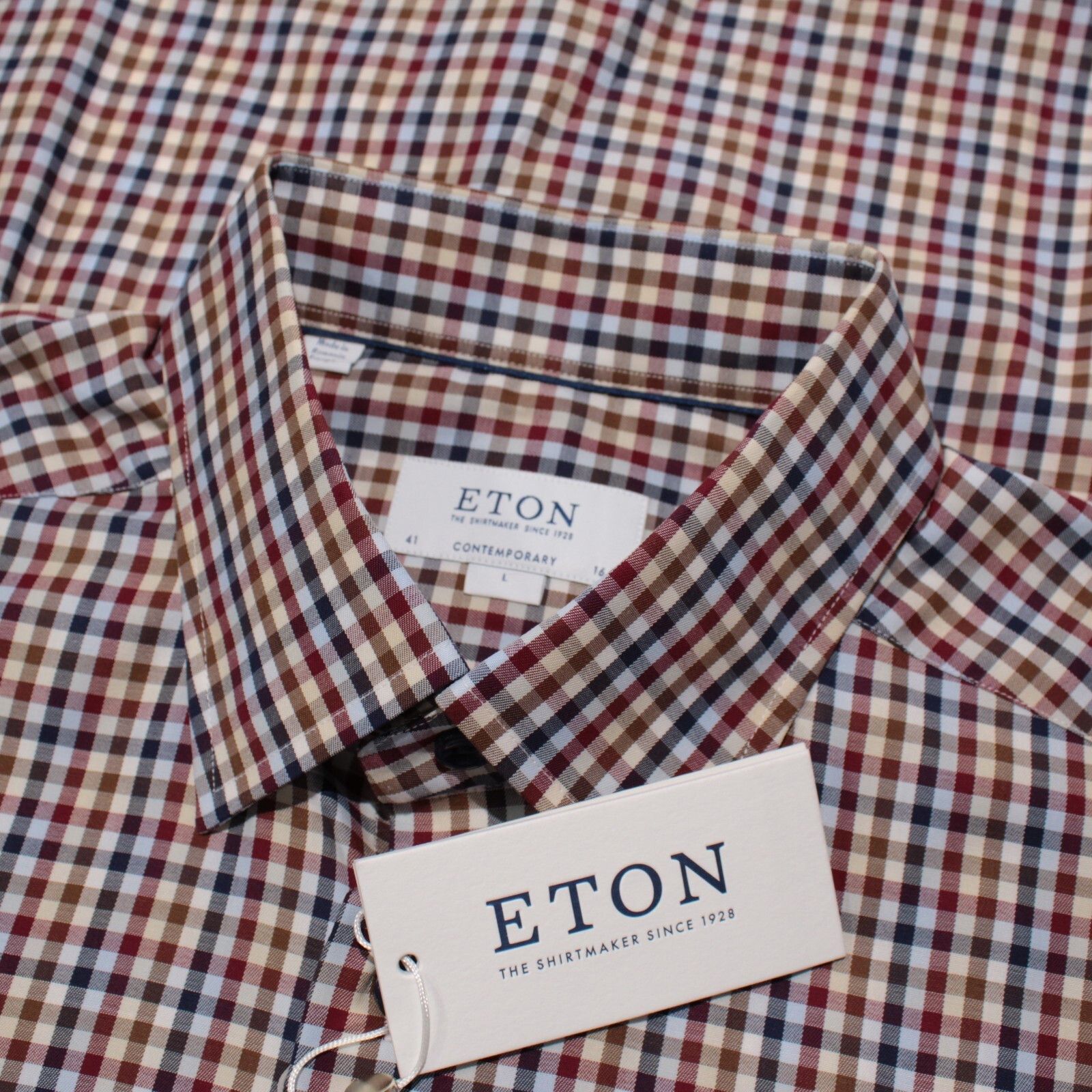 Eton Eton New with tags Shirt Size L US In Red Size US L / EU 52-54 / 3 - 1 Thumbnail