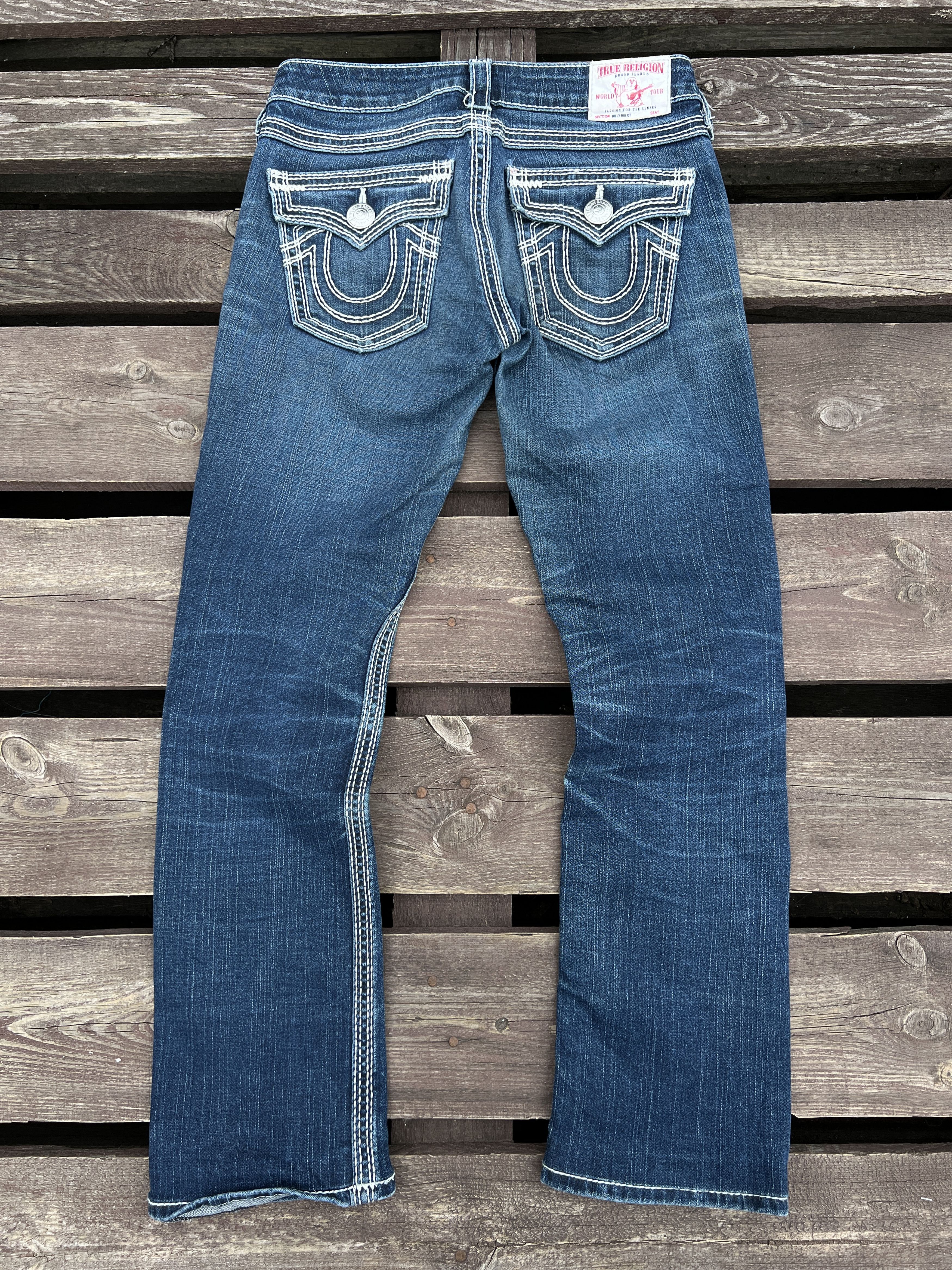 True Religion × Vintage True Religion Y2K Vintage Billy Big QT Denim Jeans Size 27" / US 4 / IT 40 - 1 Thumbnail